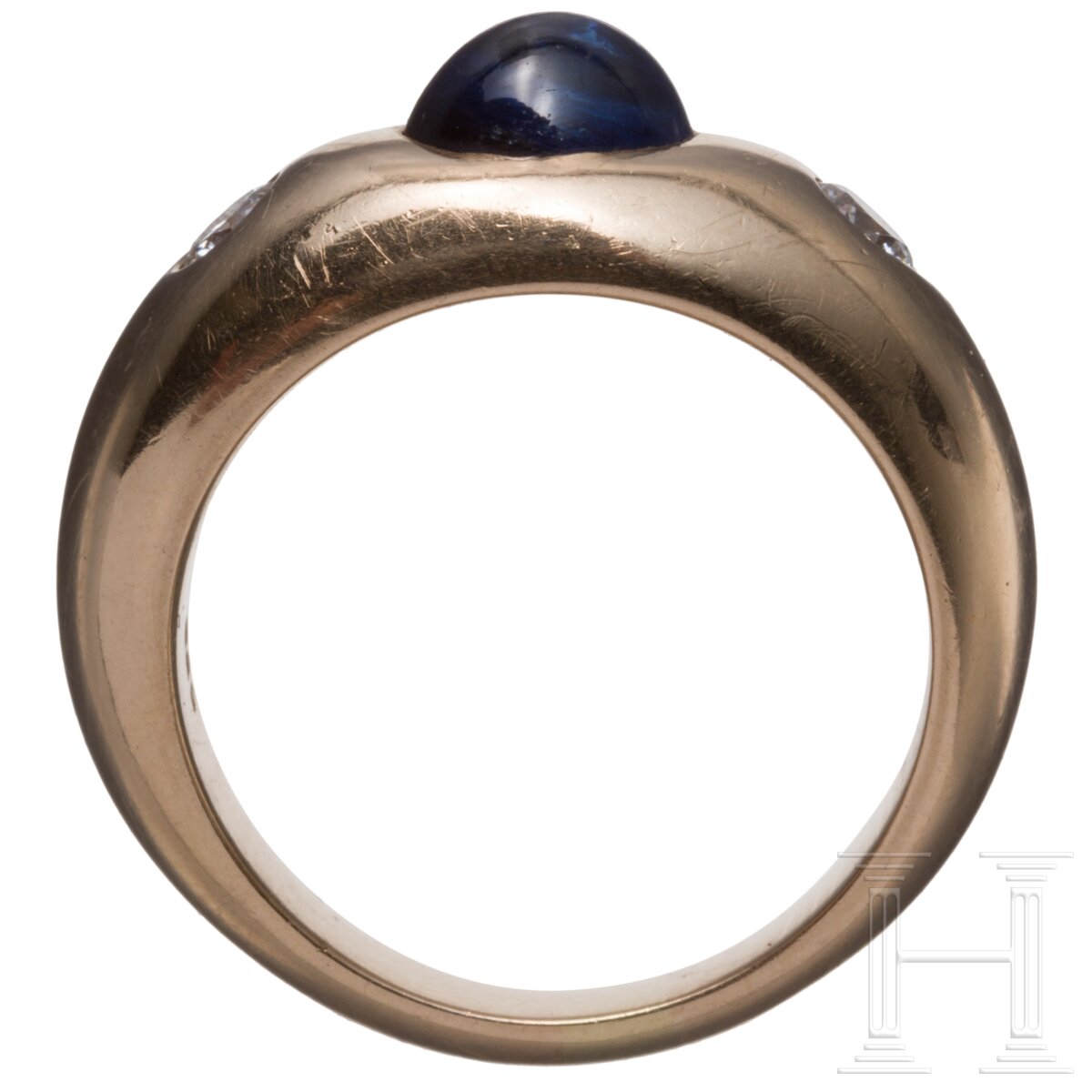 Bandring mit Saphir-Cabochon und Diamanten - Image 4 of 4