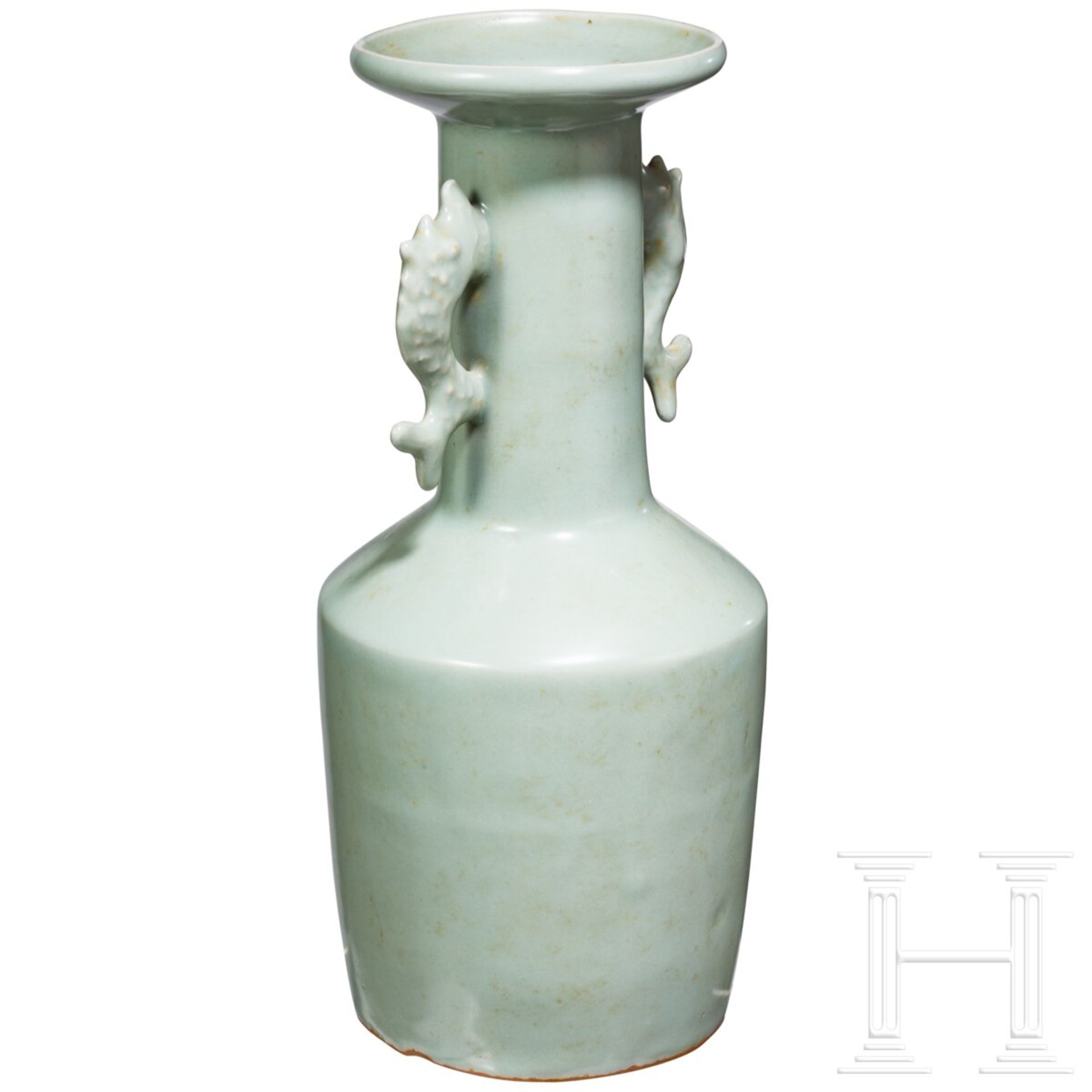 Longquan-Seladon-Mallet-Vase "Kinuta", China, wohl südliche Song-Dynastie - Bild 3 aus 15