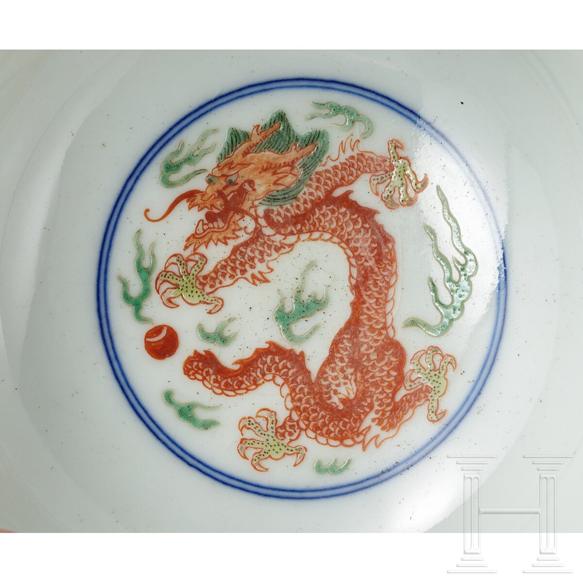 Doucai-Drachenschale mit Kangxi-Marke, wohl aus dieser Epoche - Image 6 of 20
