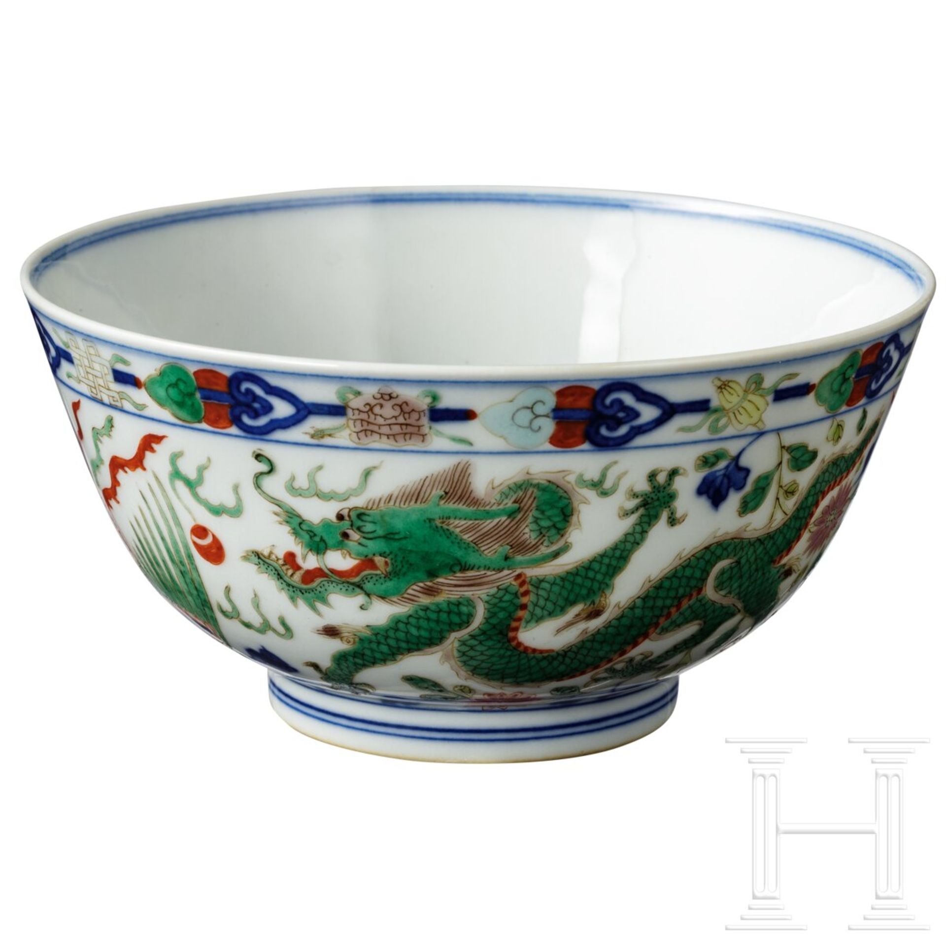 Doucai-Drachenschale mit Kangxi-Marke, wohl aus dieser Epoche - Image 3 of 20