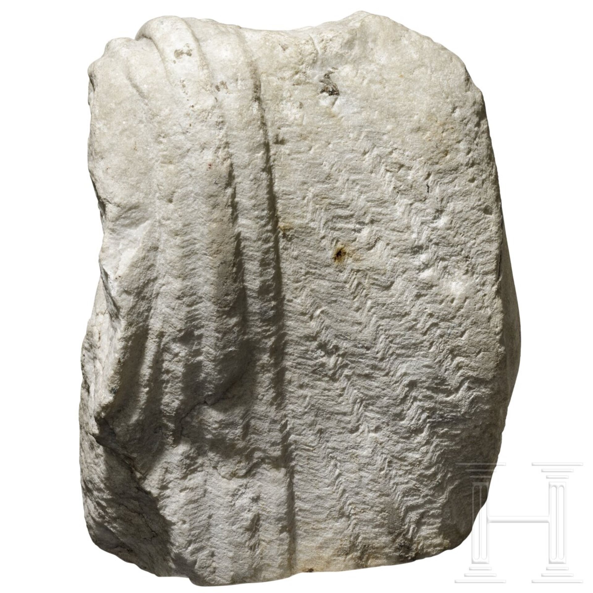 Marmor-Togatus eines Knaben, 2. Jhdt. n. Chr. - Bild 3 aus 5