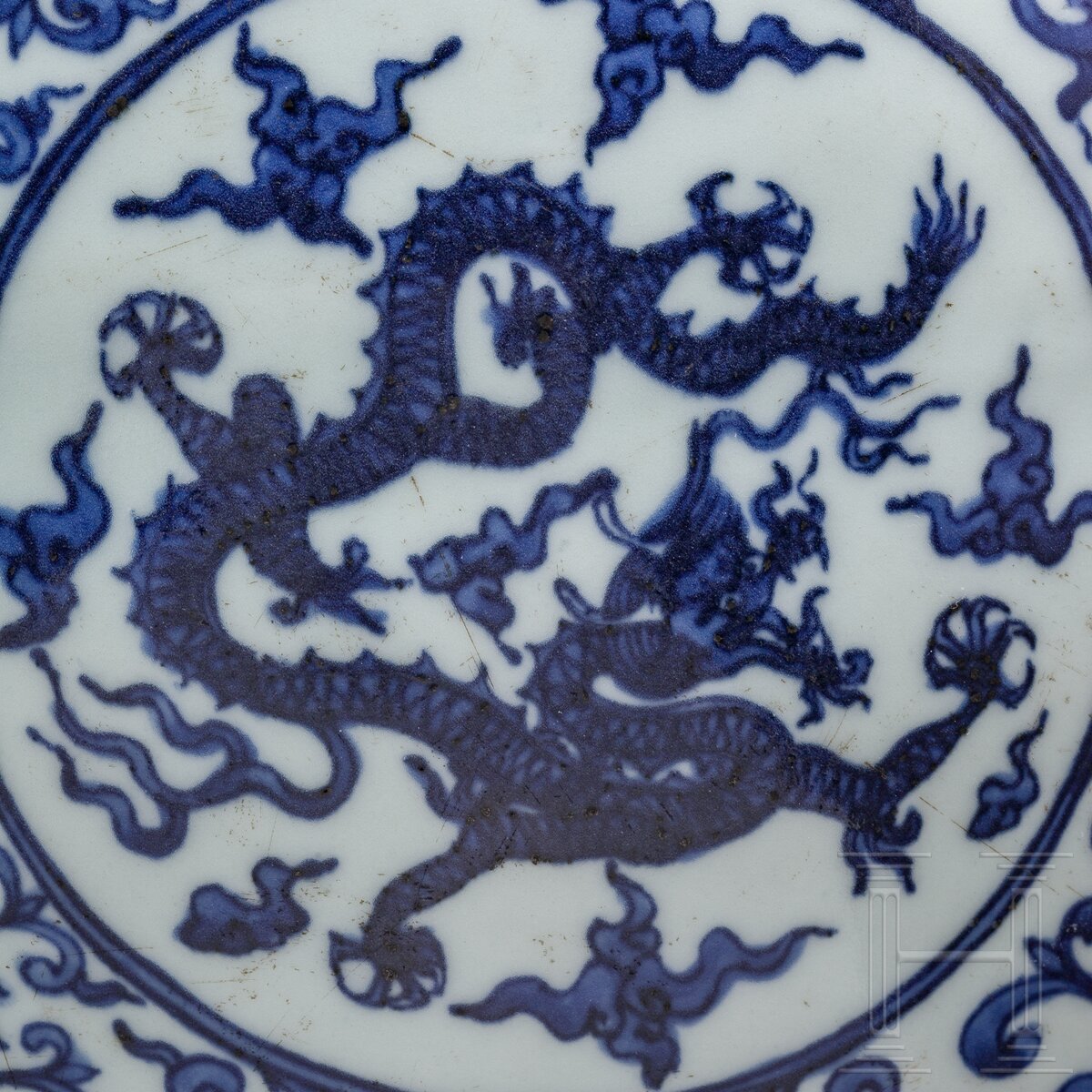 Große blau-weiße Doppelkürbisvase, China, wohl Wanli-Periode - Image 4 of 13