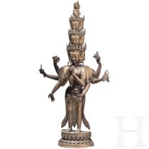 Stehender Avalokiteshvara, Indien, 19. Jhdt.