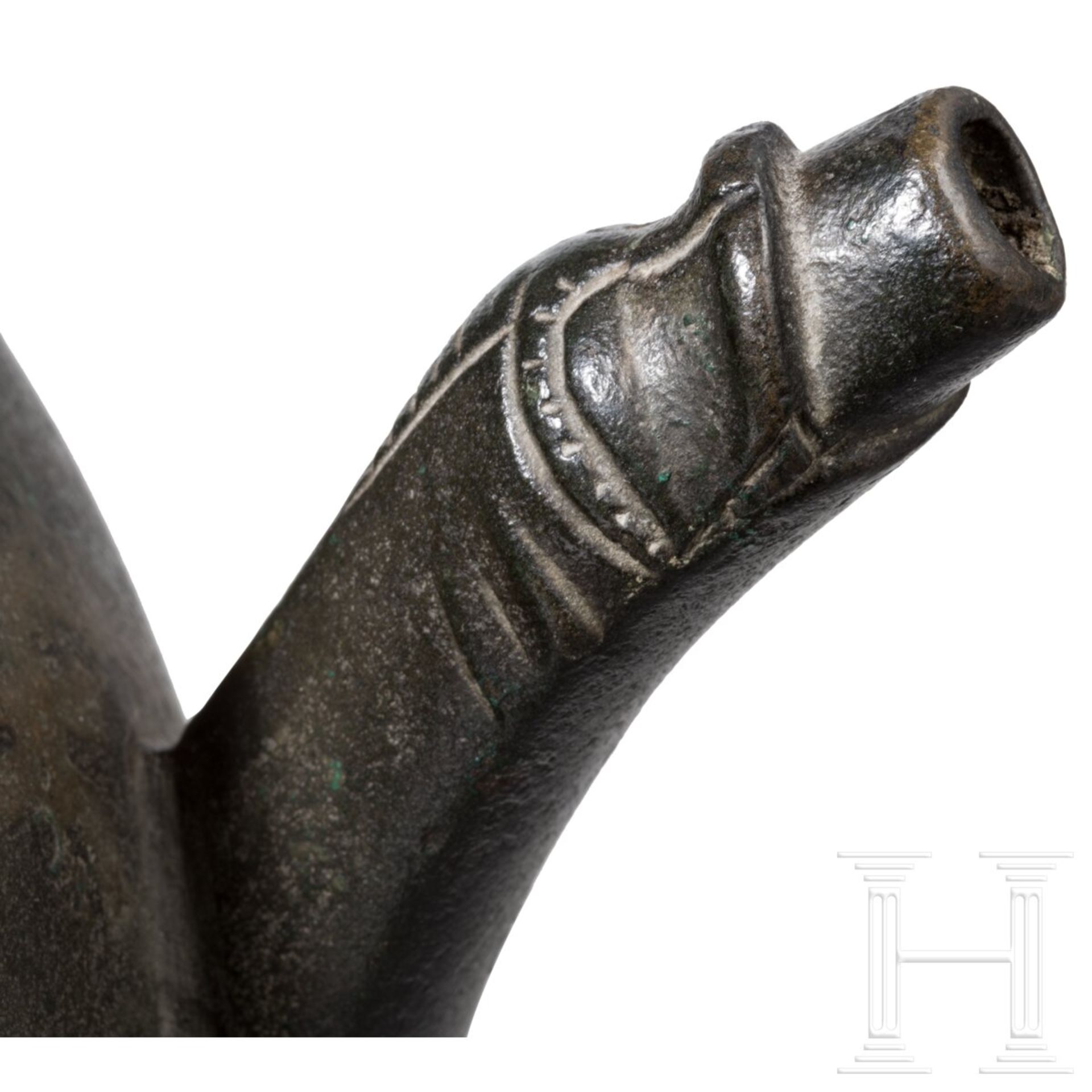 Lavabo (Bronzekessel), flämisch, um 1300 - Image 5 of 6