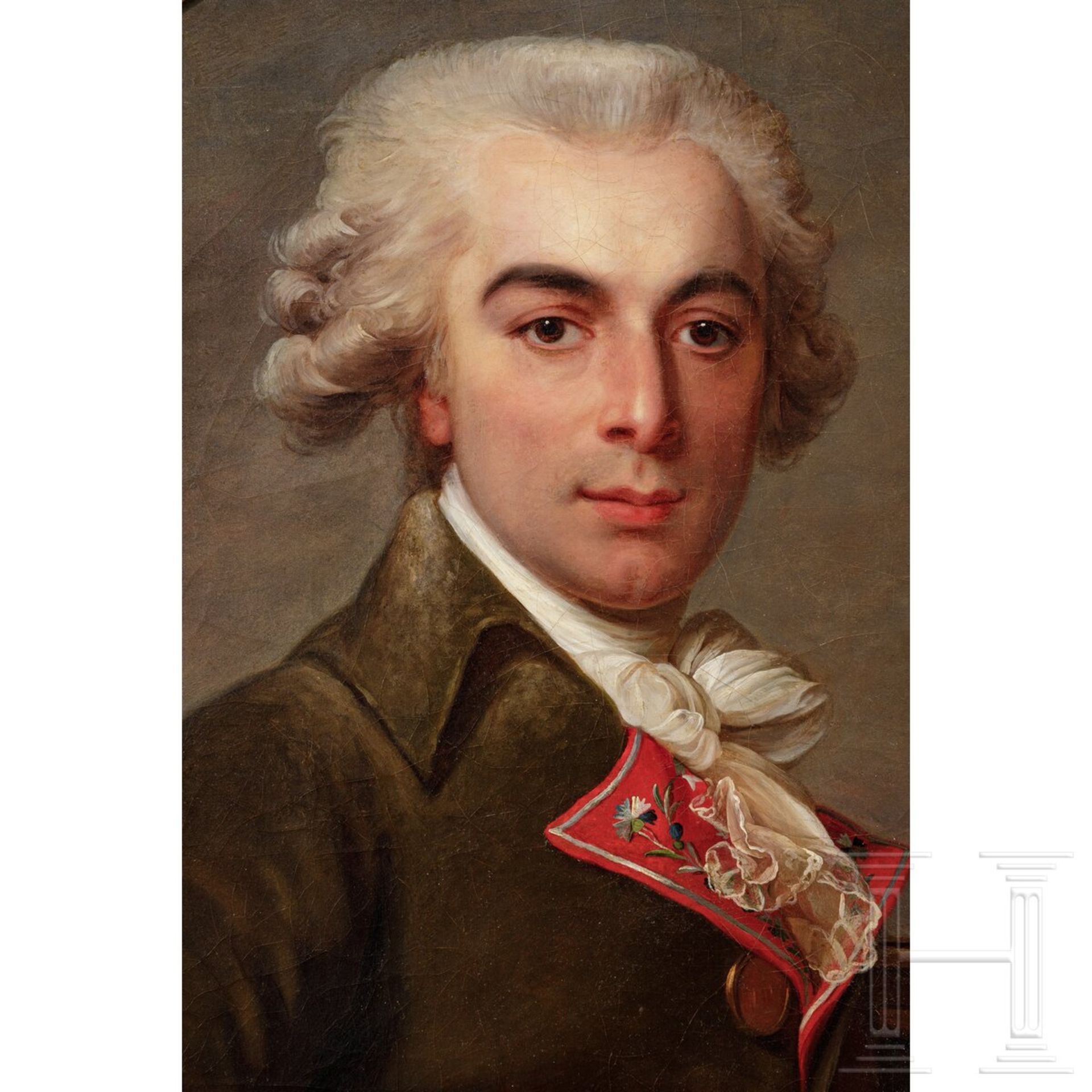 Jean-Laurent Mosnier (1743 - 1808), französischer Hofmaler- Porträt eines Adeligen Französischer - Image 2 of 11