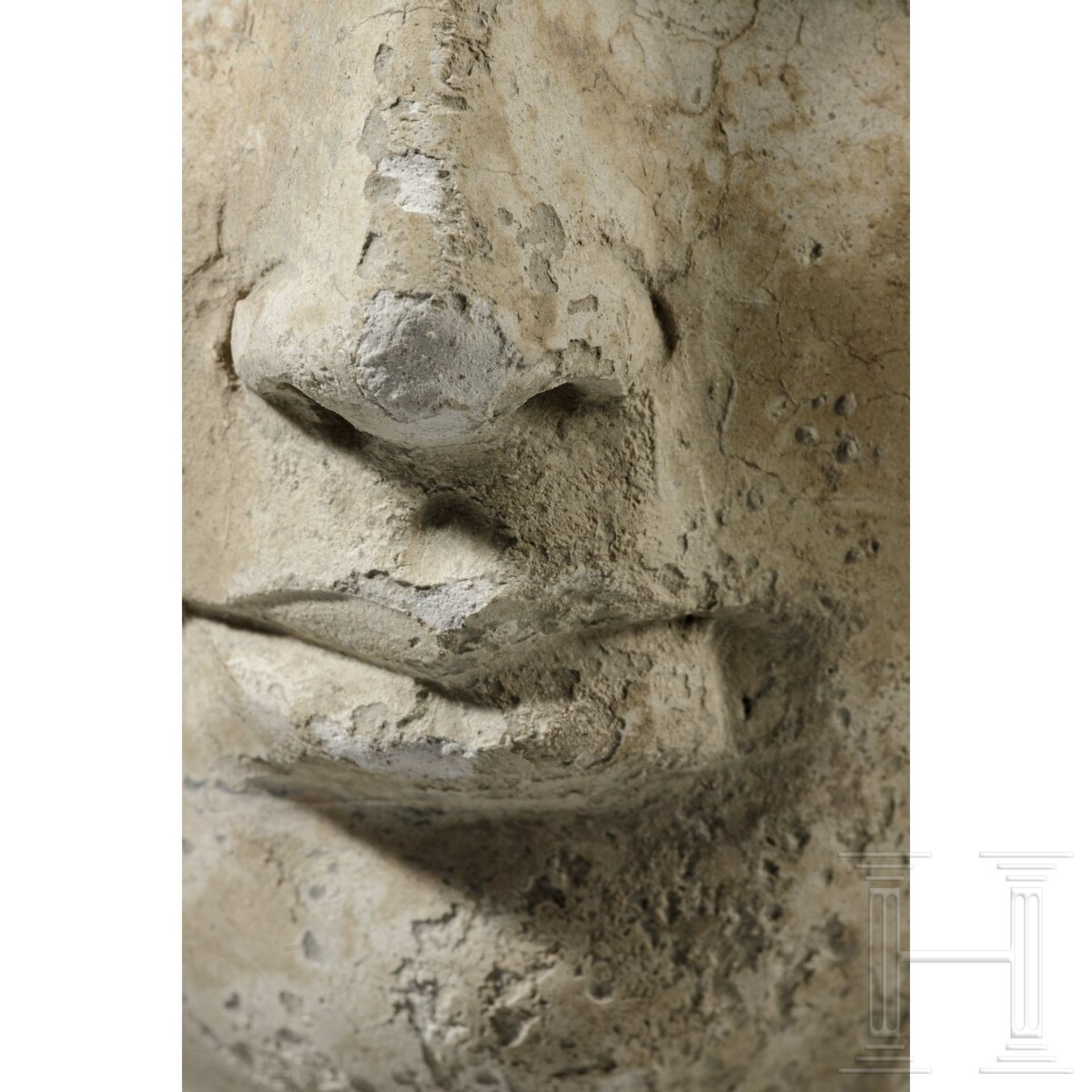 Gandhara-Stucco-Kopf, 5. - 6. Jhdt. - Bild 6 aus 13