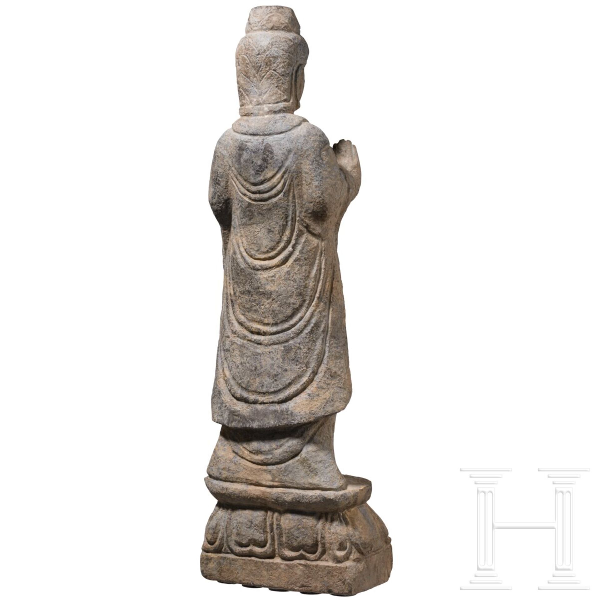 Steinerner Shakyamuni-Buddha, China, westliche Wei-Dynastie (535 - 556) - Bild 4 aus 4