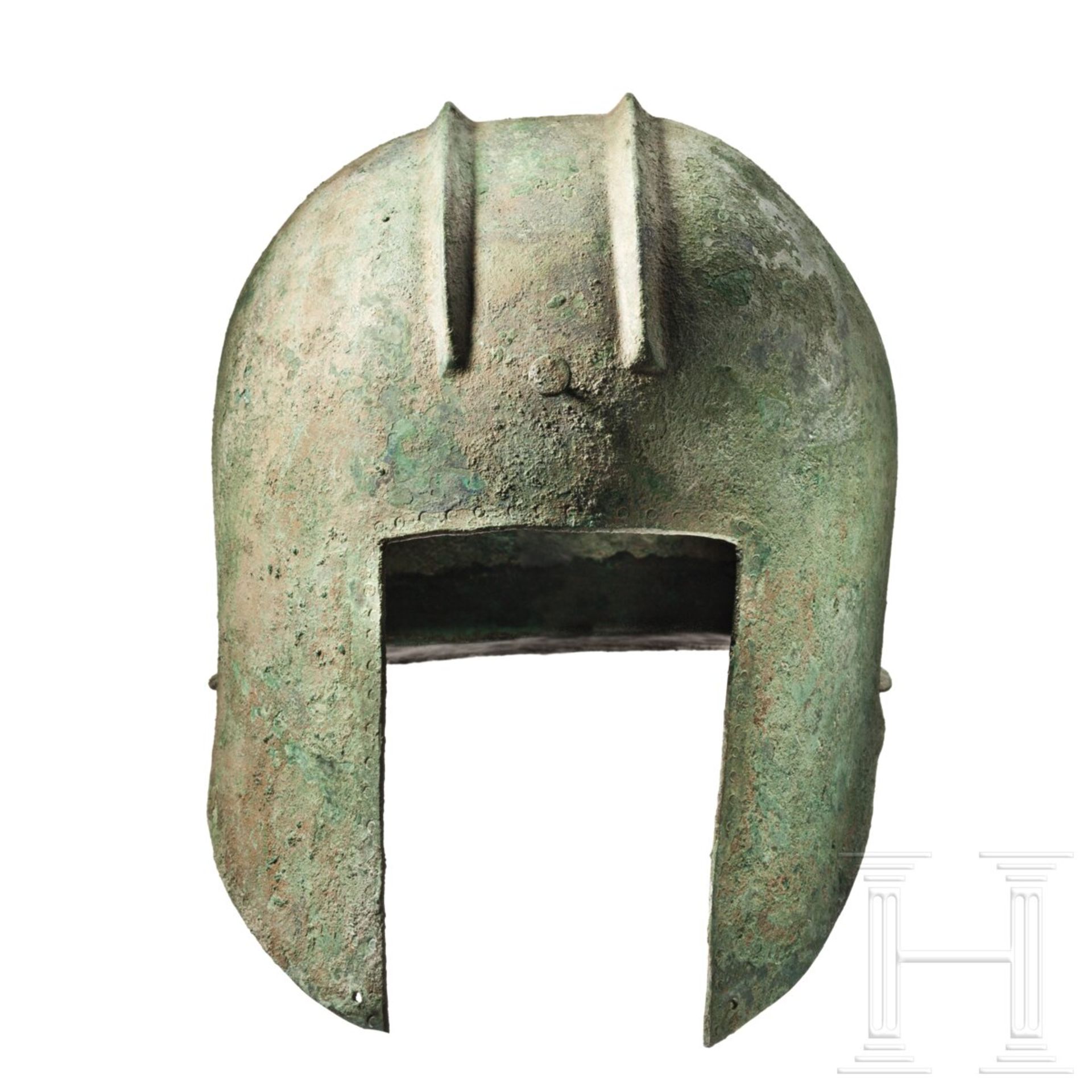 Illyrischer Helm, Form 3A, Variante 3, 2. Hälfte 6. - 5. Jhdt. v. Chr.