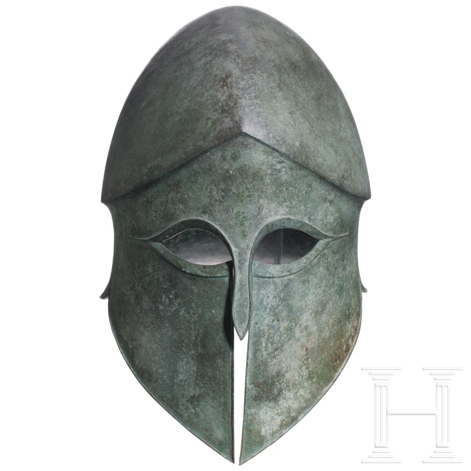 Hochwertige Kopie eines korinthischen Helmes aus Bronze - Image 3 of 6