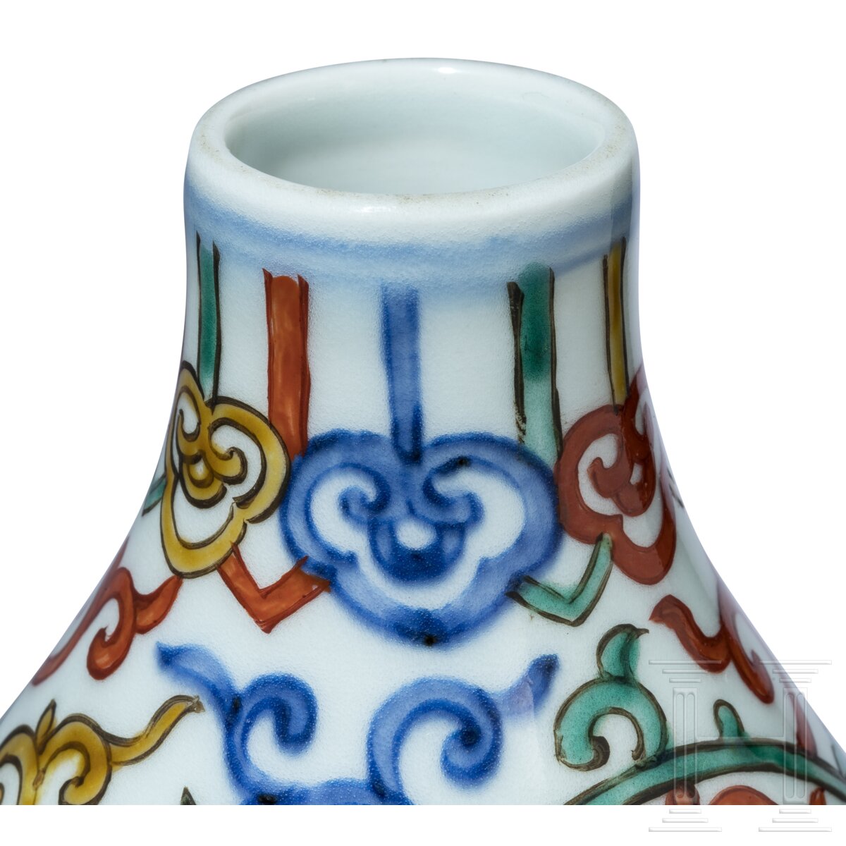Doppelkürbis-Wucai-Vase mit Jiajing-Sechszeichenmarke, China, 20. Jhdt. - Image 8 of 28