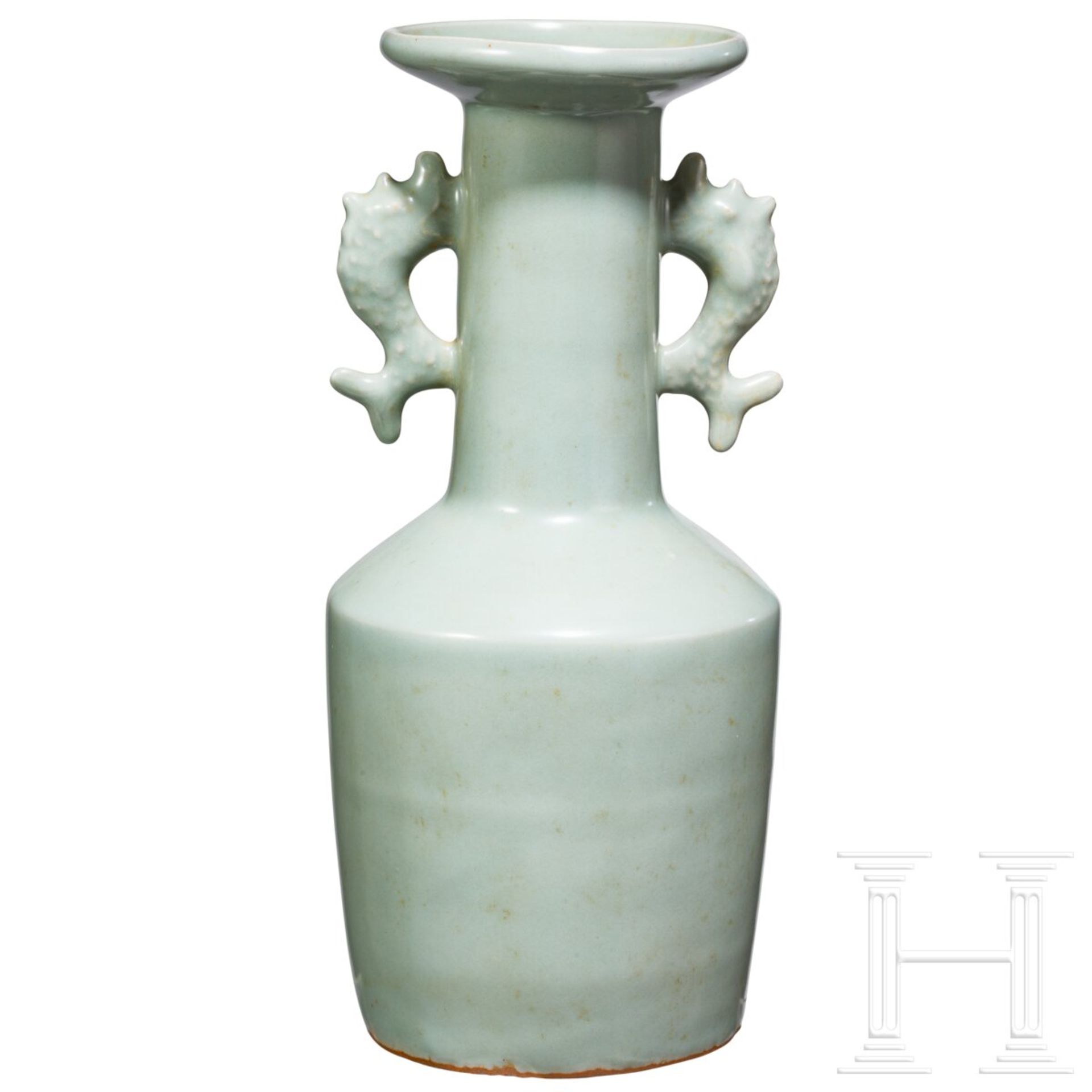 Longquan-Seladon-Mallet-Vase "Kinuta", China, wohl südliche Song-Dynastie