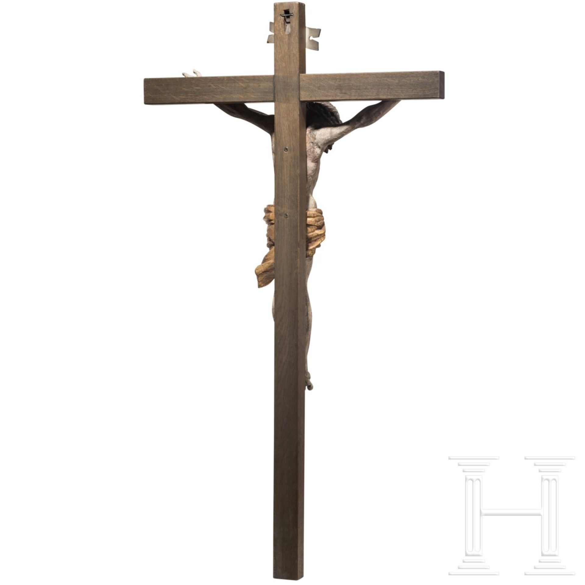 Großes Kruzifix, Franken oder Ulm, 2. Hälfte 16. Jhdt. - Image 4 of 4