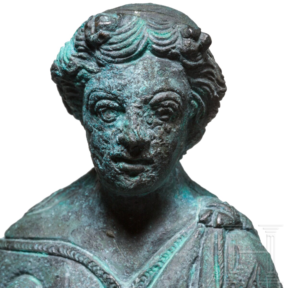 Bronzerelief des auf einem Panther reitenden Dionysos, hellenistisch, 1. Jhdt. v. Chr. - Image 3 of 5