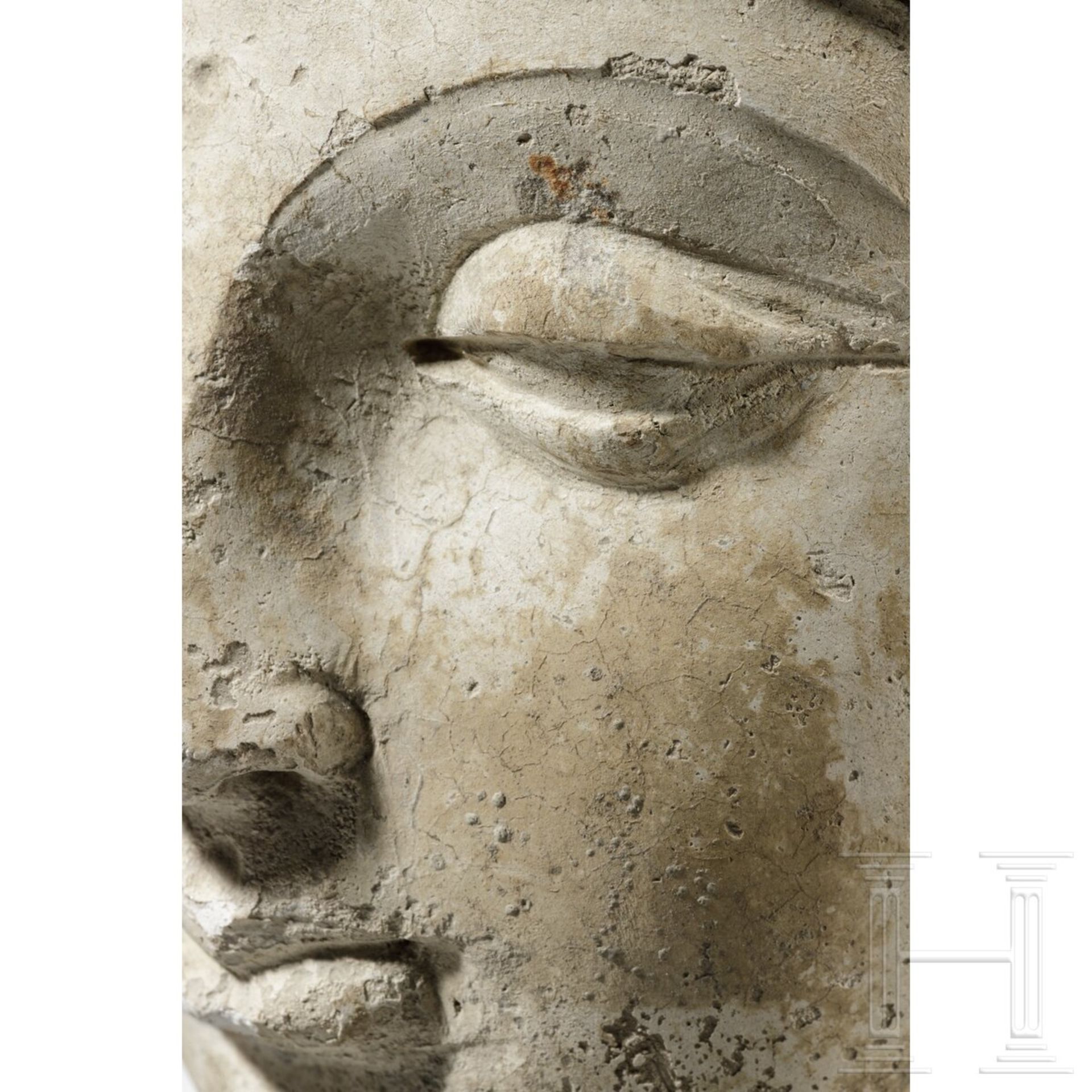 Gandhara-Stucco-Kopf, 5. - 6. Jhdt. - Image 7 of 13