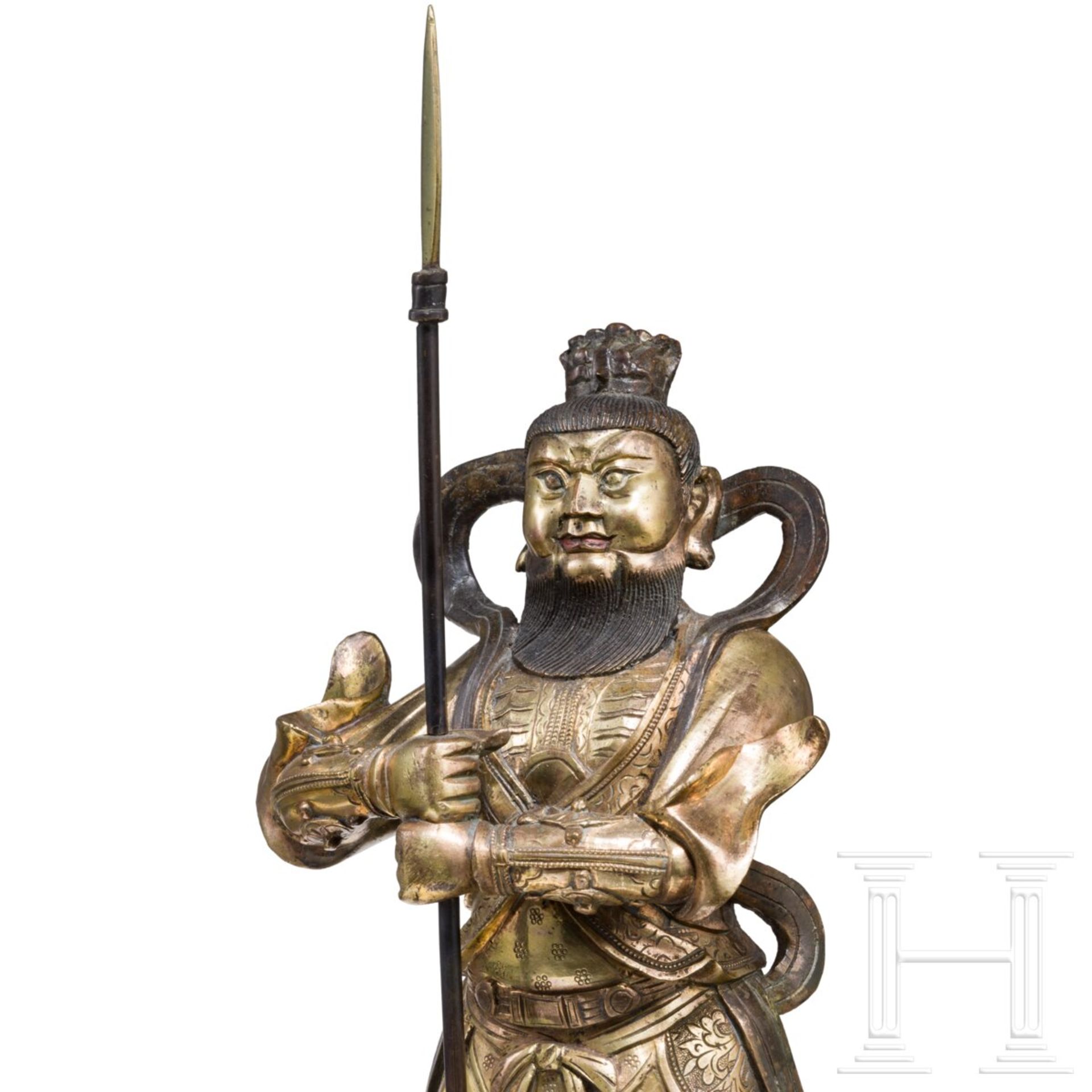 Tempelwächter, China, Qing-Dynastie, 18. Jhdt. - Bild 4 aus 4