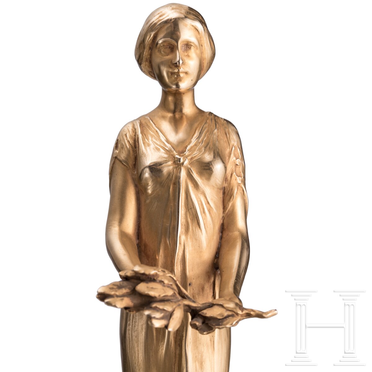 Prof. Rudolf Marschall (1873 - 1967) - goldene Skulptur der griechischen Friedensgöttin Eirene, Wien - Image 9 of 9