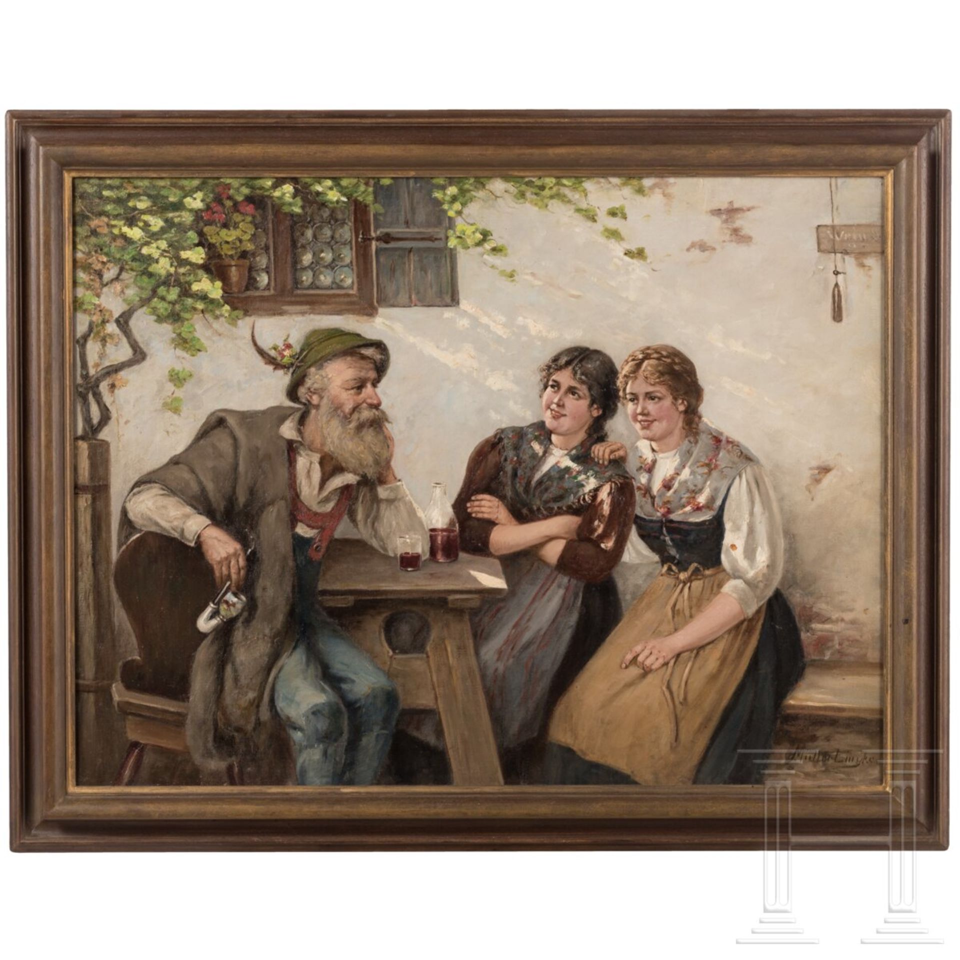 Albert Müller-Lingke, "Feierabend", deutsch, 19./frühes 20. Jhdt.