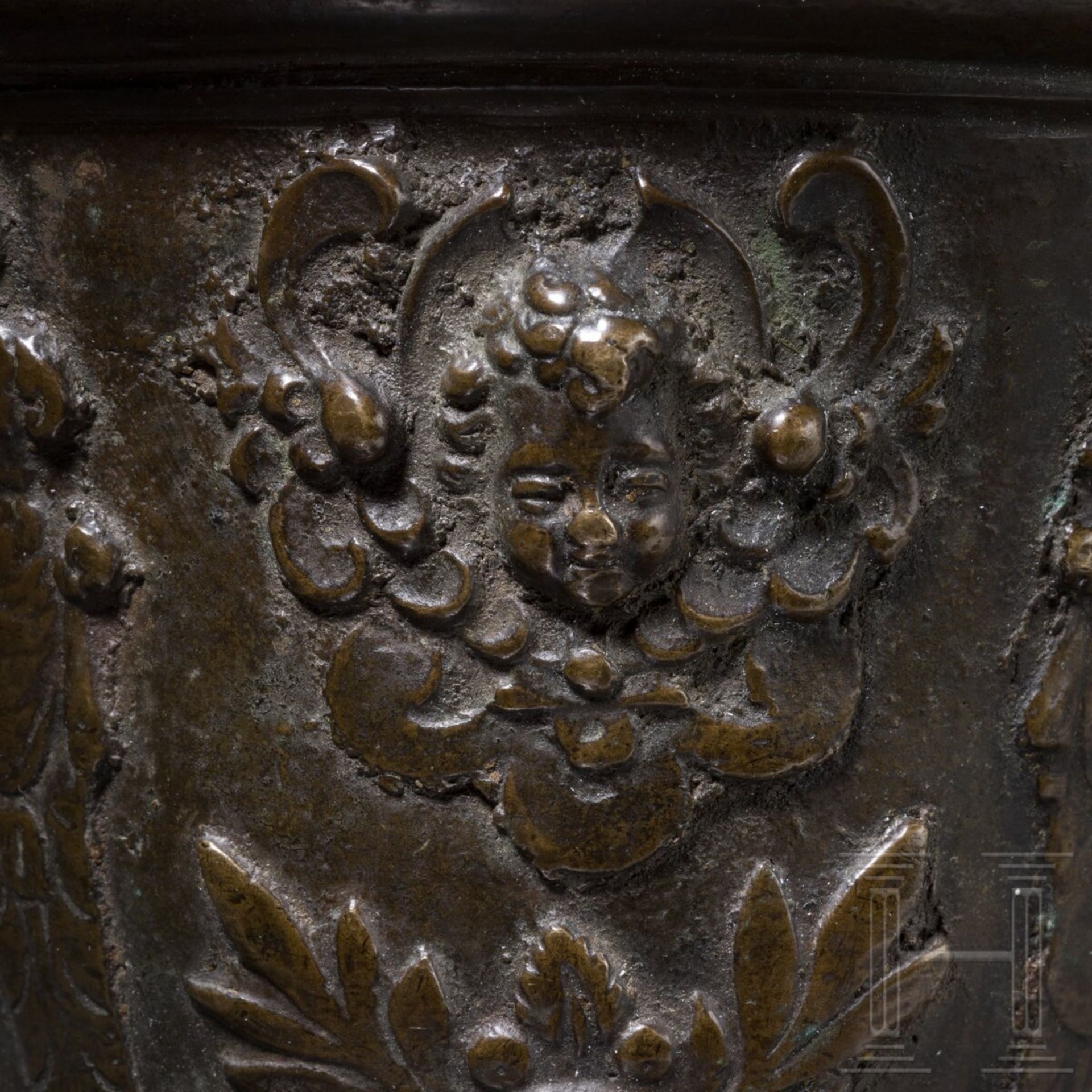 Bronzemörser mit reliefiertem Dekor, Frankreich (LePuy?), 17. Jhdt. - Bild 3 aus 5