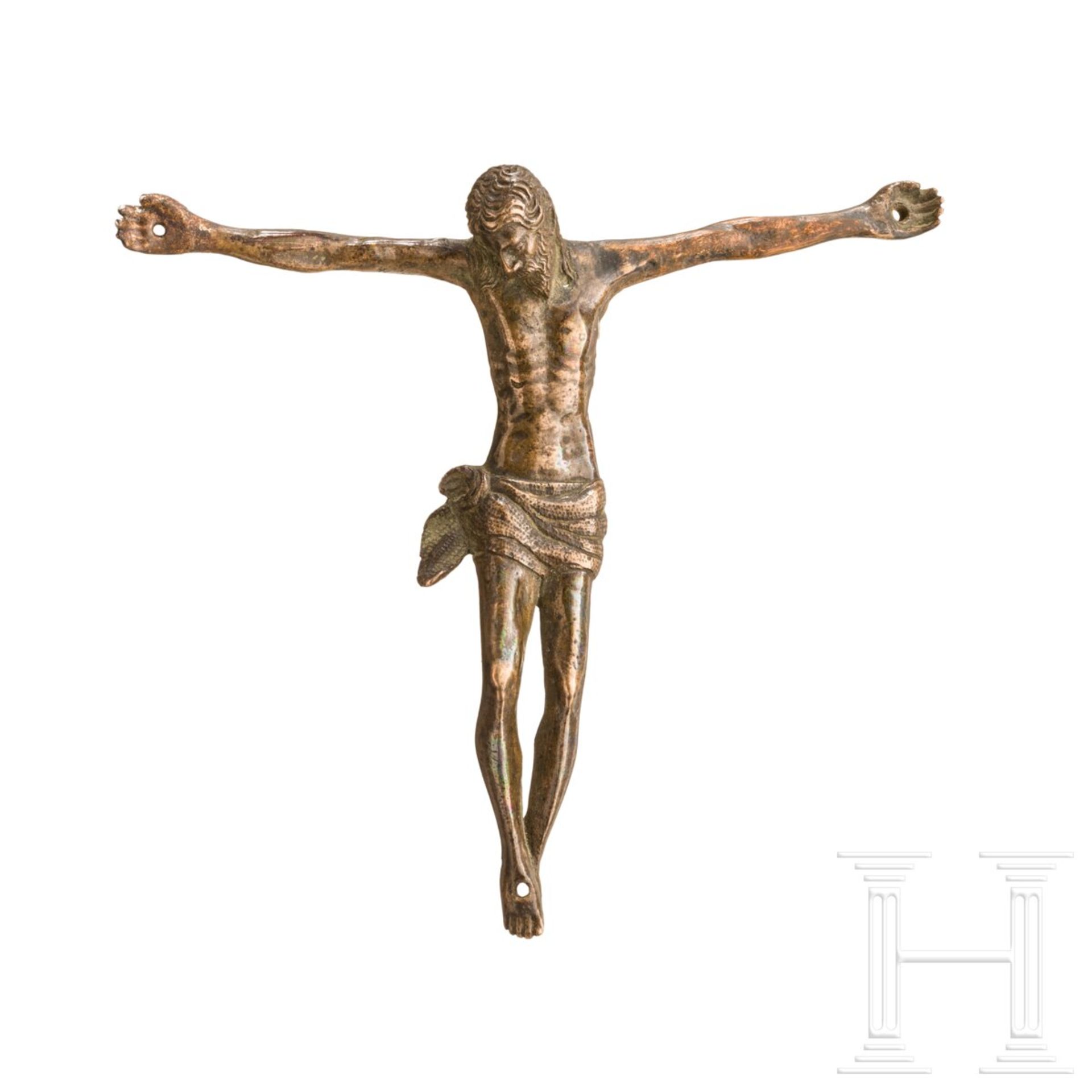 Bronzener Corpus Christi, Umkreis Giambologna-Werkstatt, Norditalien, um 1600