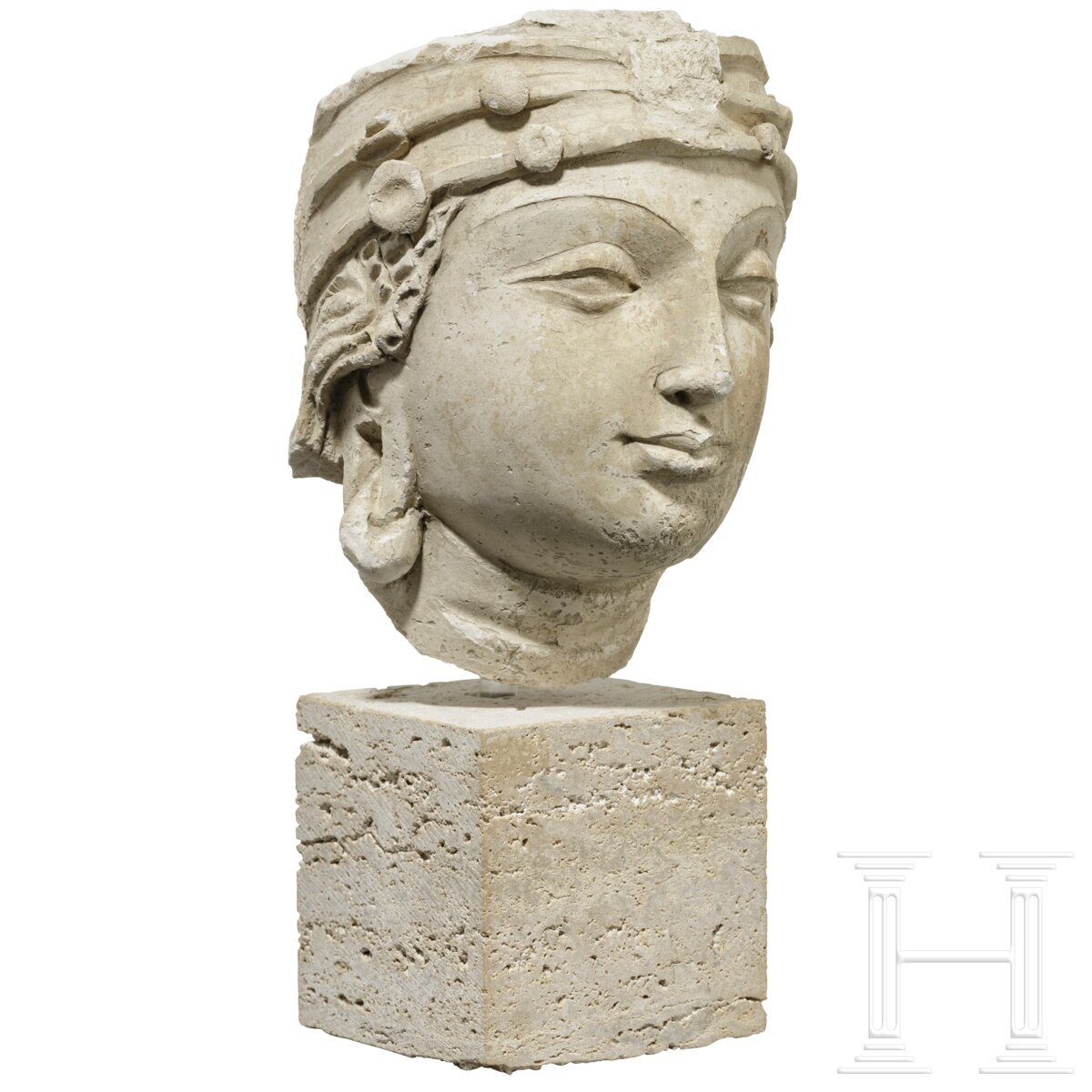 Gandhara-Stucco-Kopf, 5. - 6. Jhdt. - Image 2 of 13