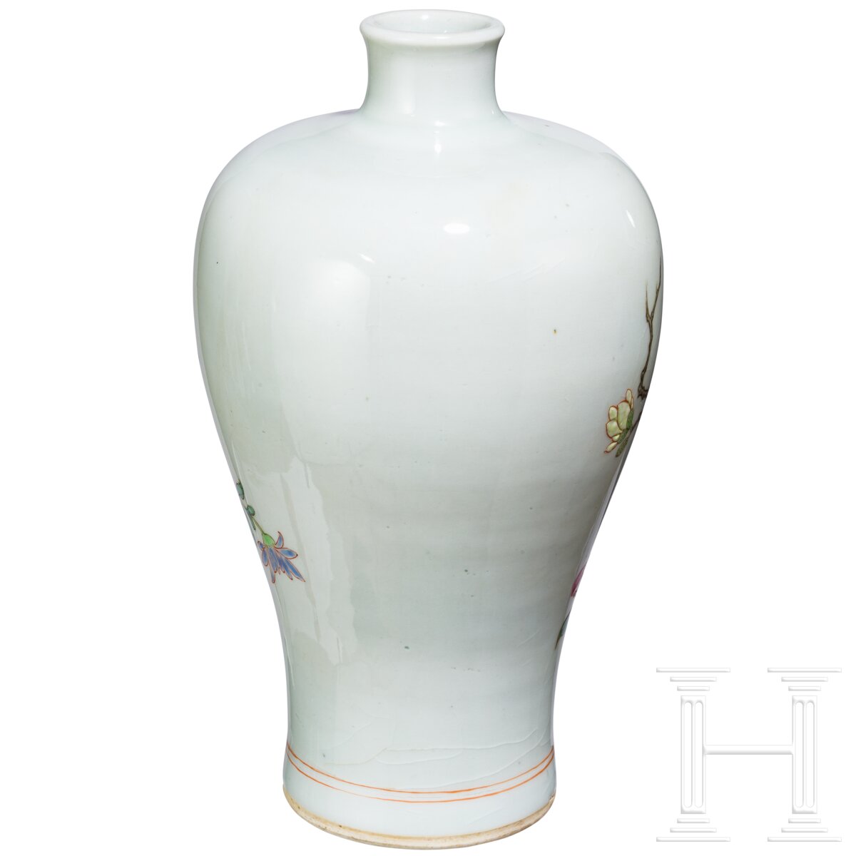 Famille-rose-Meiping-Vase mit Vogel und Blüten, China, wohl Yongzheng-Periode - Image 3 of 19