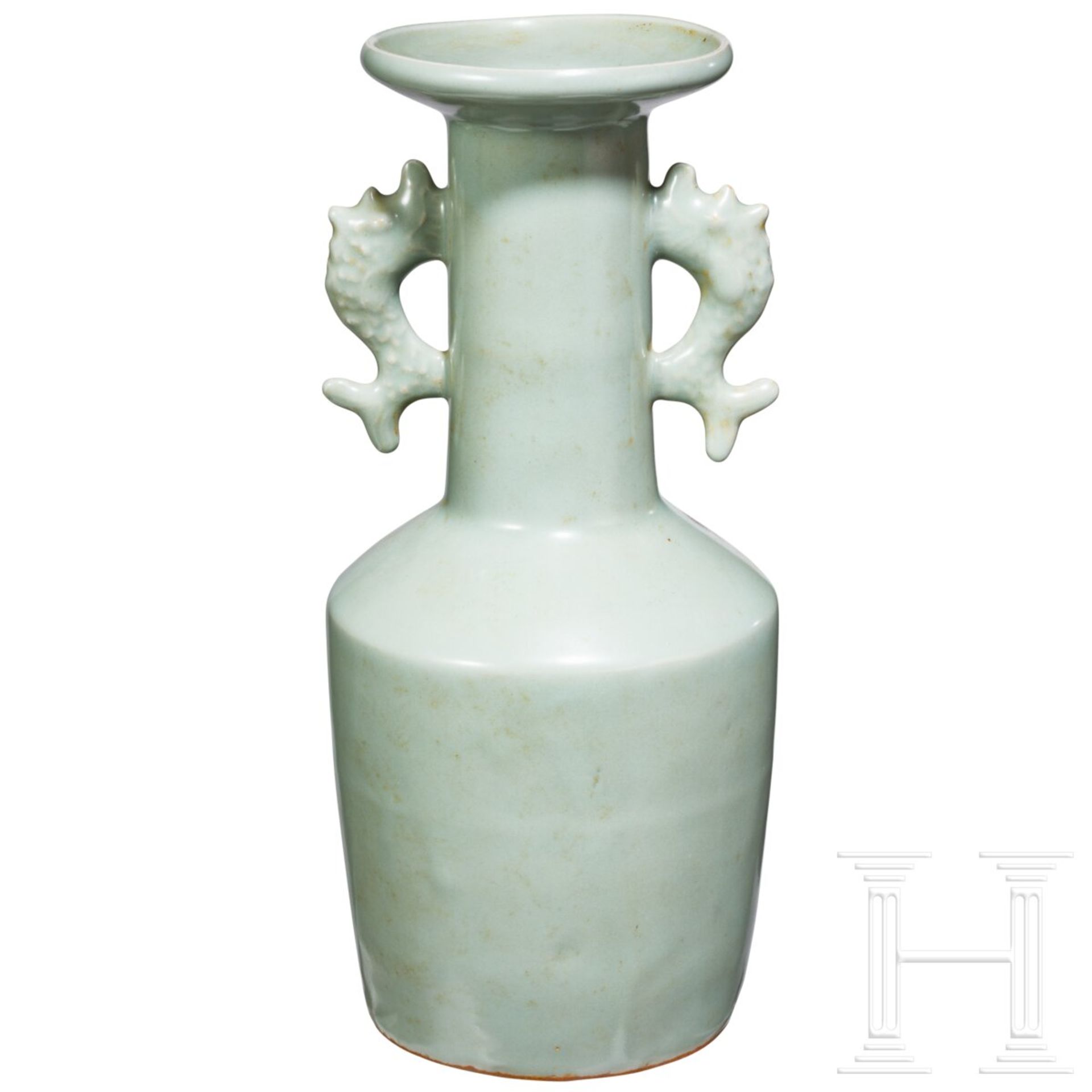 Longquan-Seladon-Mallet-Vase "Kinuta", China, wohl südliche Song-Dynastie - Bild 2 aus 15
