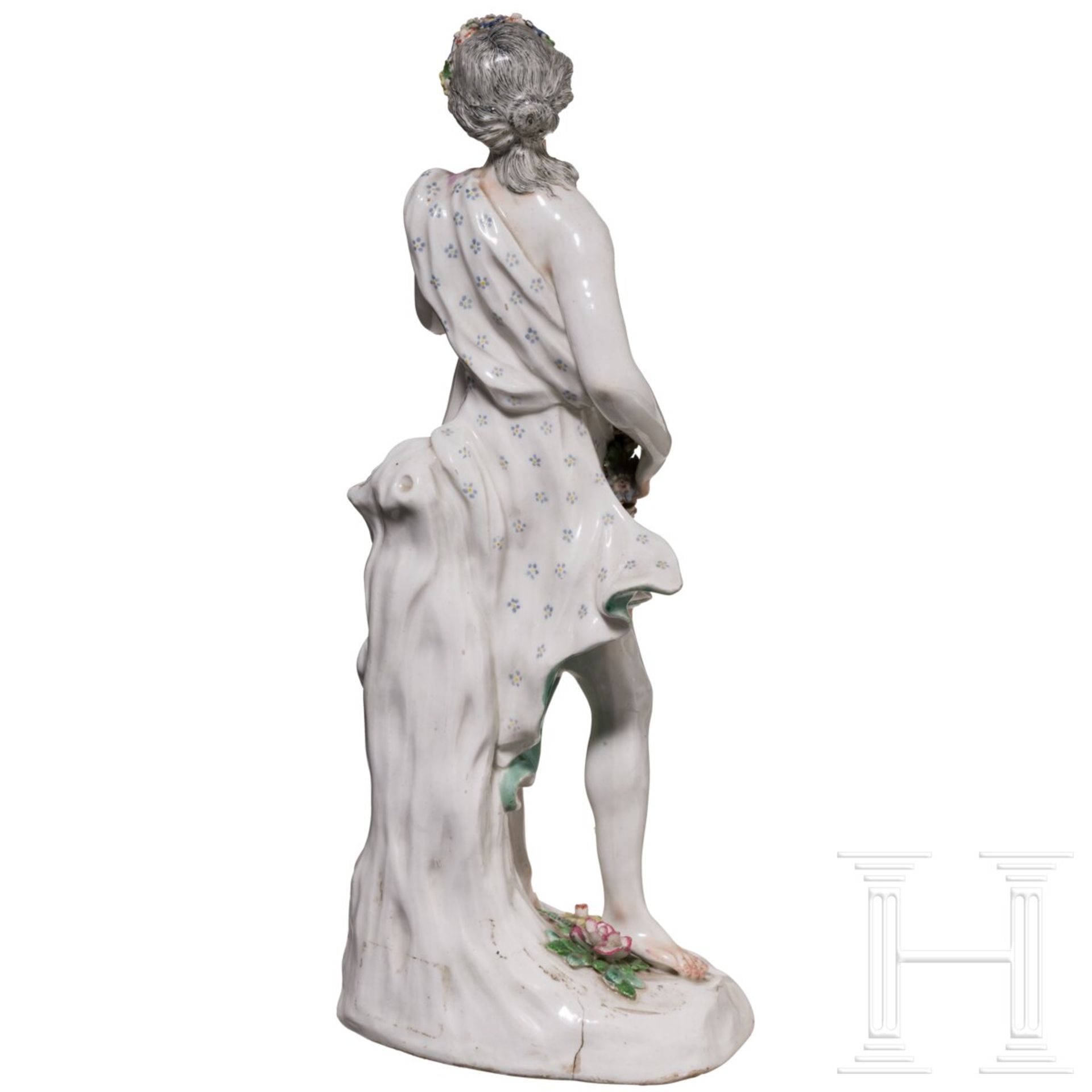 Große Figur der Flora, Höchst, Simon Feilner, 1753 (Entwurf), 18. Jhdt. - Bild 3 aus 4