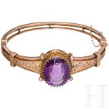 Armreif mit Amethyst, um 1880