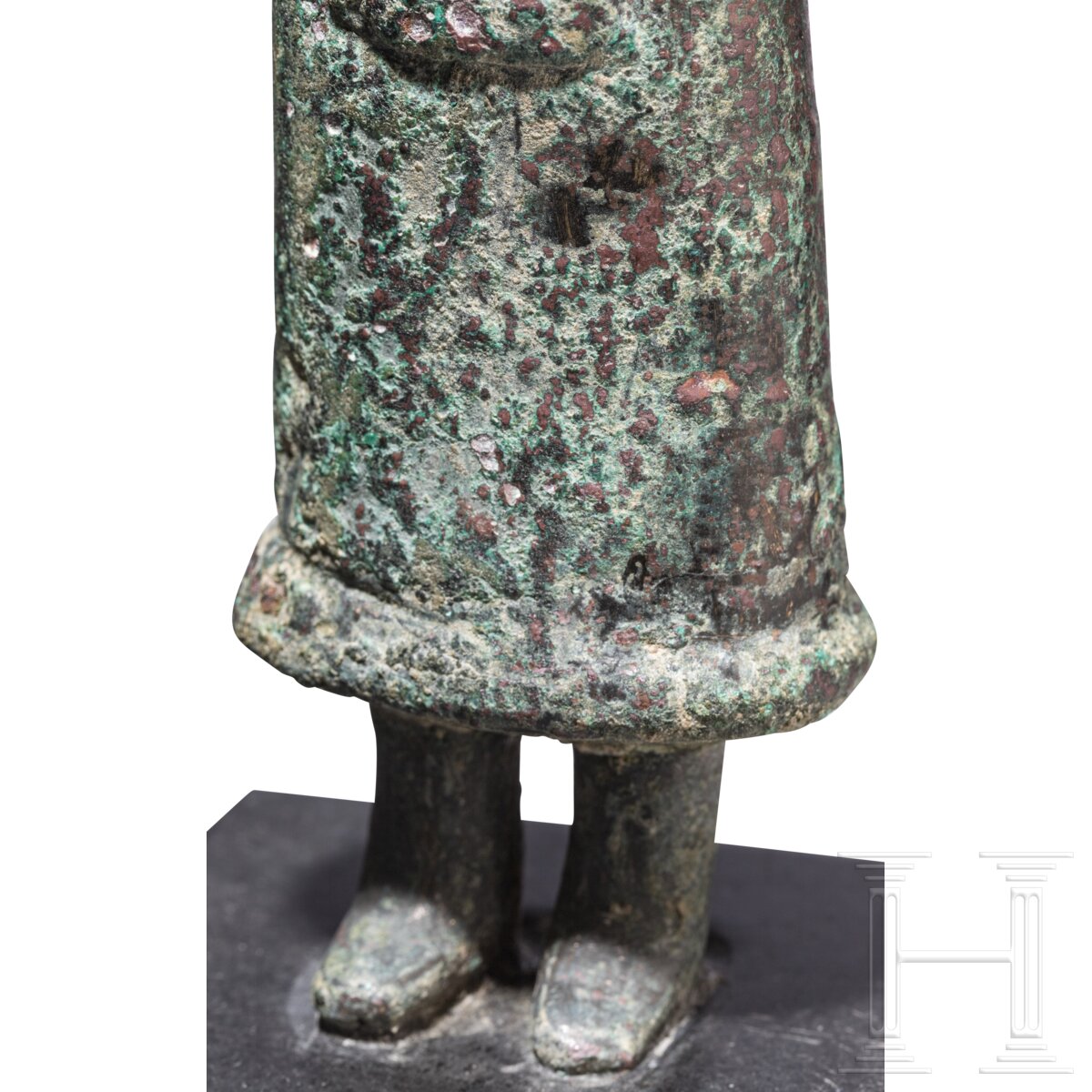 Bronzestatuette einer Frau mit Halbmond, neoelamitisch, 8. - 7. Jhdt. v. Chr. - Image 6 of 7