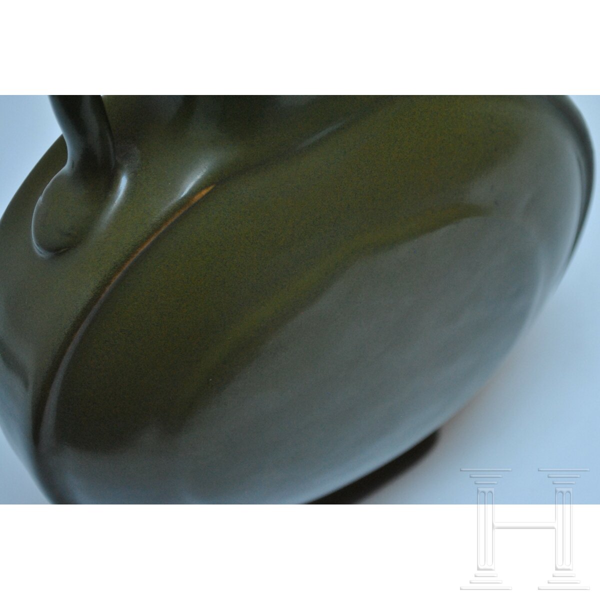 Vase (moon flask) mit "Teadust"-Glasur und Qianlong-Sechszeichenmarke, China, wohl aus der Zeit (171 - Image 28 of 29