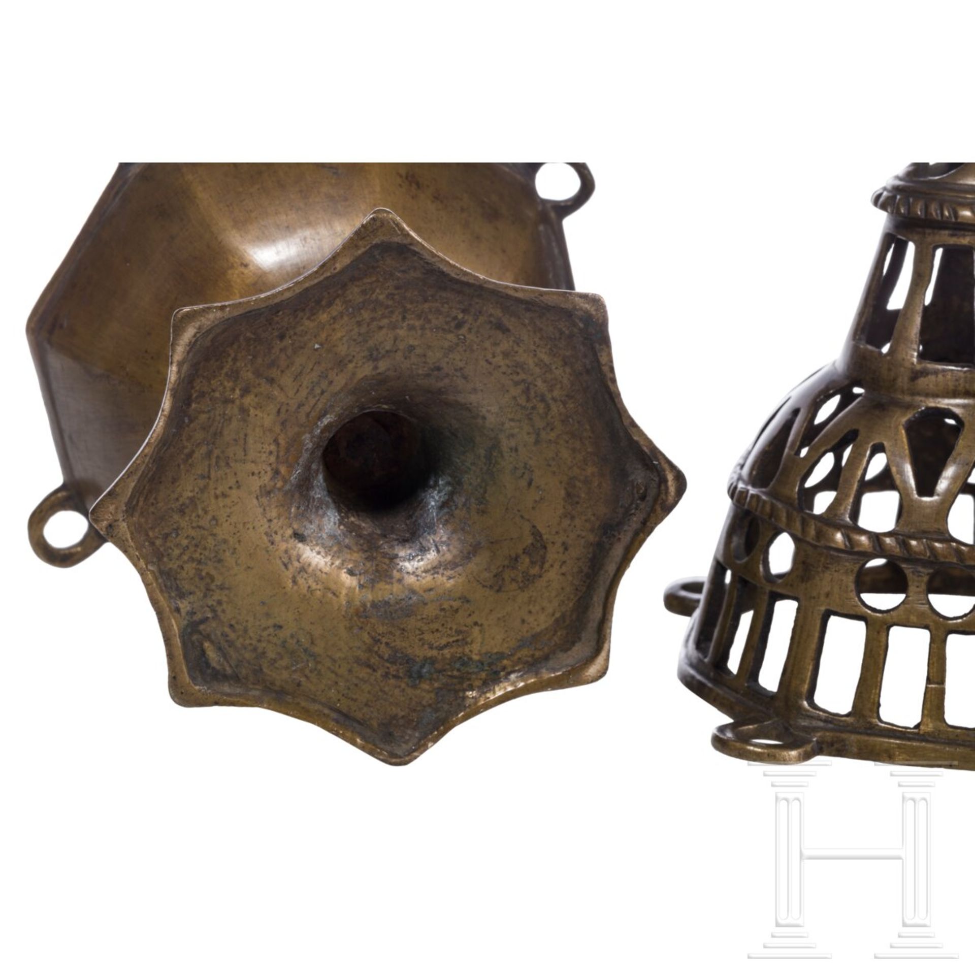Gotischer Weihrauchbrenner aus Bronze, flämisch, 15. Jhdt. - Image 4 of 4