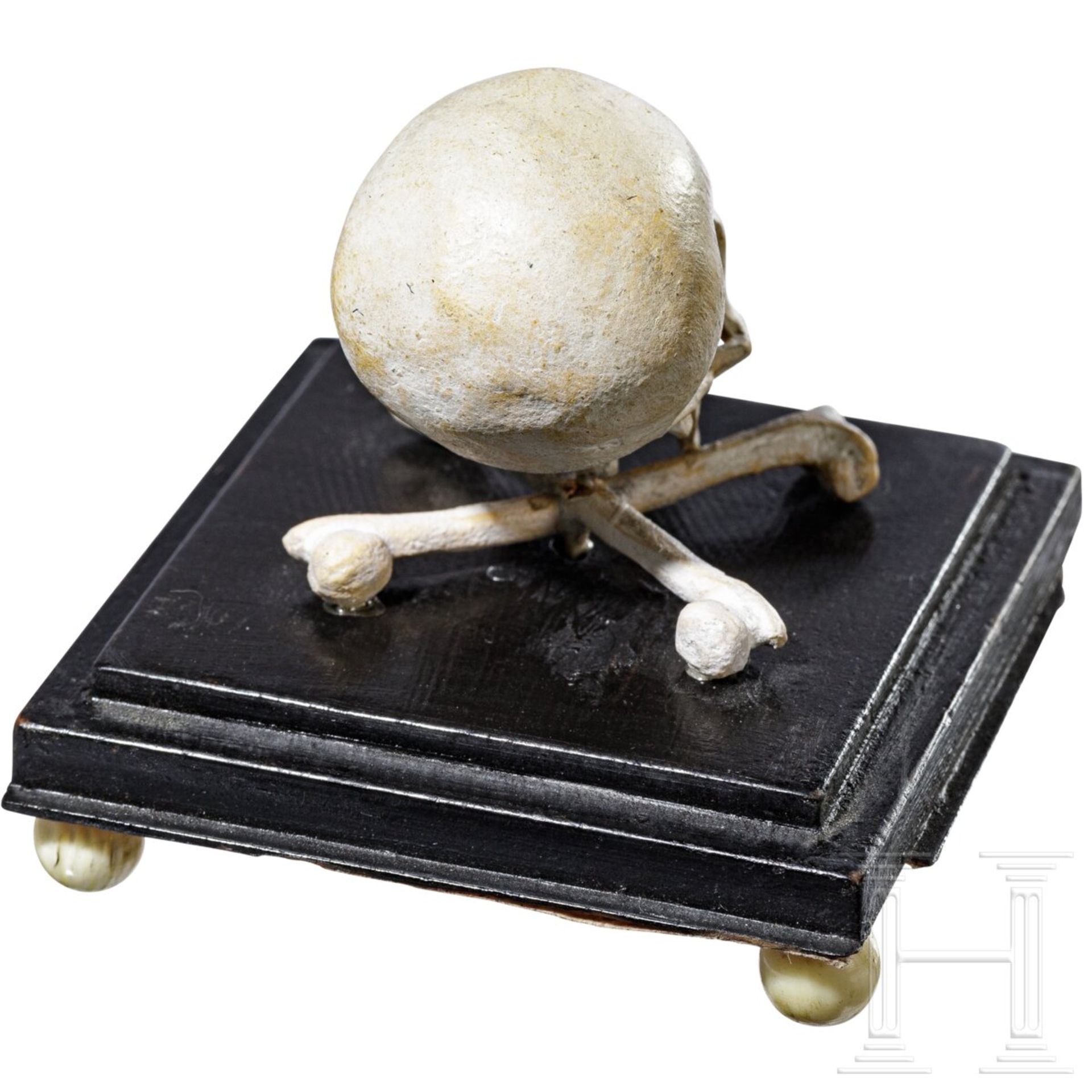 Memento-Mori-Schädel, deutsch, um 1800 - Bild 3 aus 4