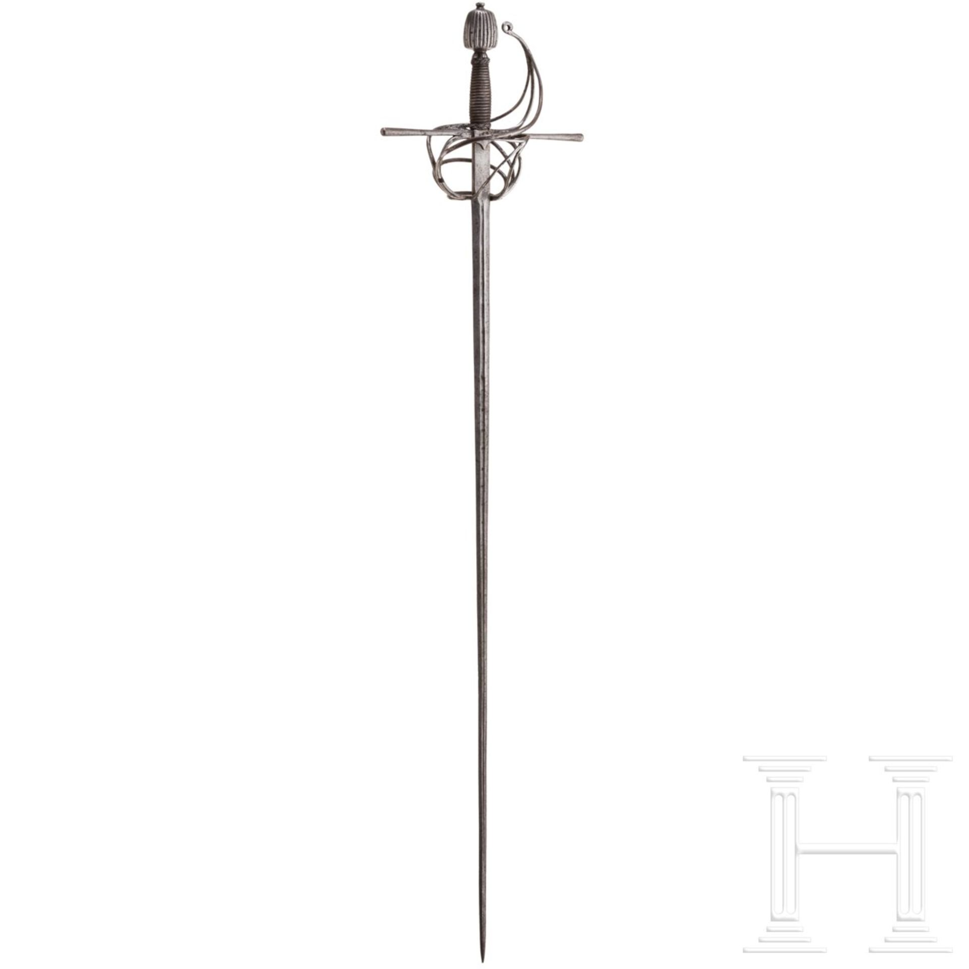 Militärisches Rapier, deutsch, um 1610 - Bild 2 aus 7