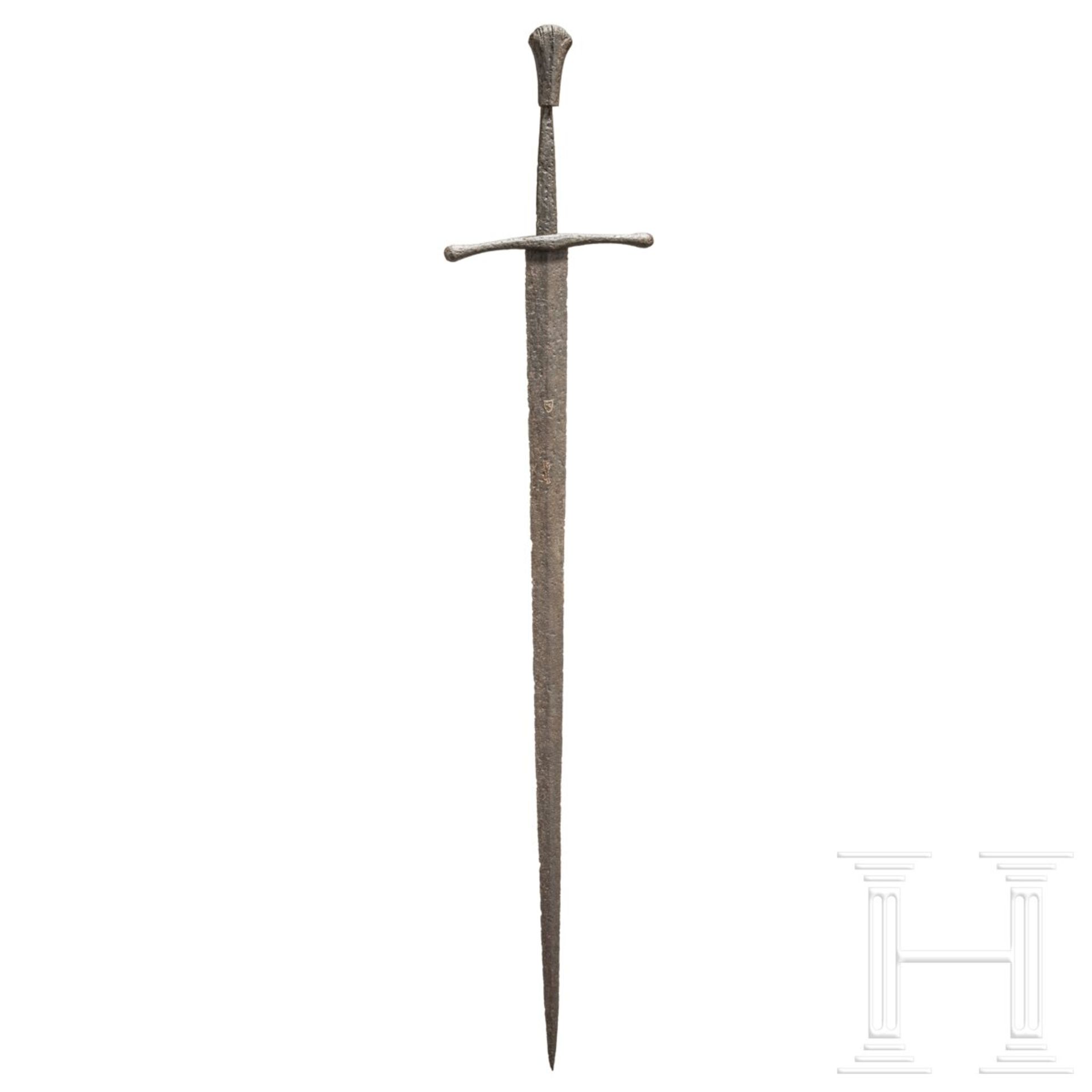 Ritterliches Schwert zu anderthalb Hand, Frankreich, um 1440/50 - Bild 2 aus 9