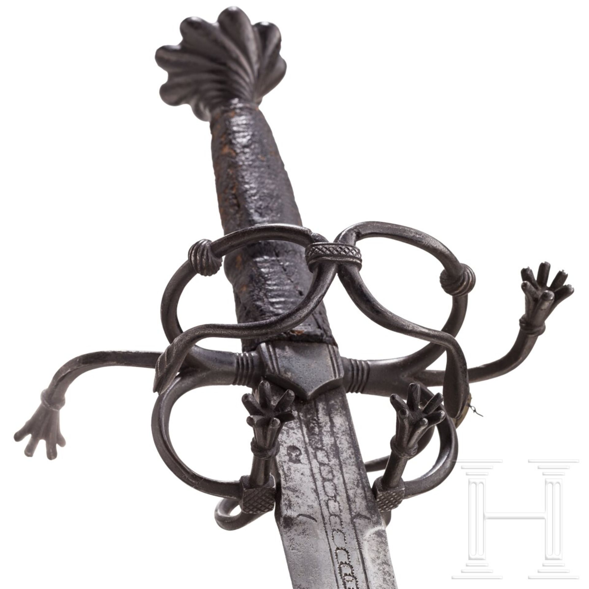 Ritterliches Schwert zu anderthalb Hand, süddeutsch, um 1530 - Bild 4 aus 9