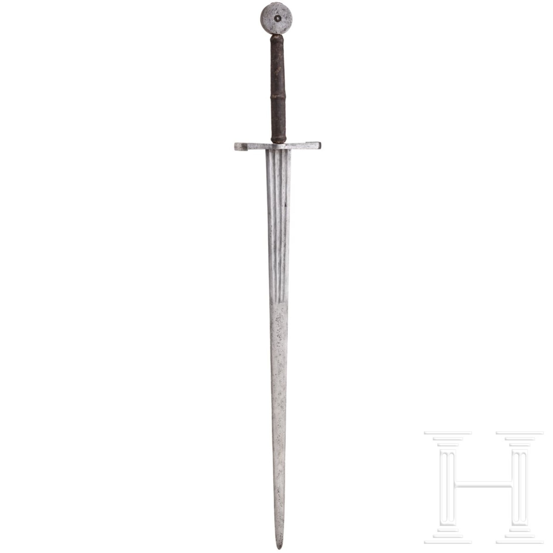 Spätgotisches Schwert zu anderthalb Hand, süddeutsch, um 1490/1500 - Bild 2 aus 8