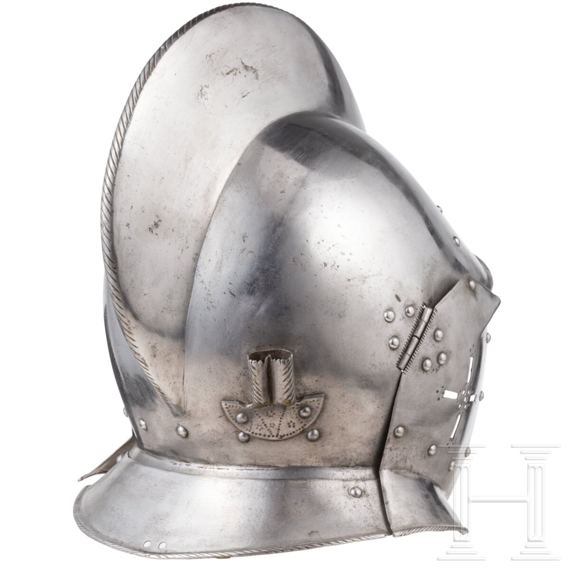 Blanke Sturmhaube, Schweiz, um 1600 - Bild 3 aus 6