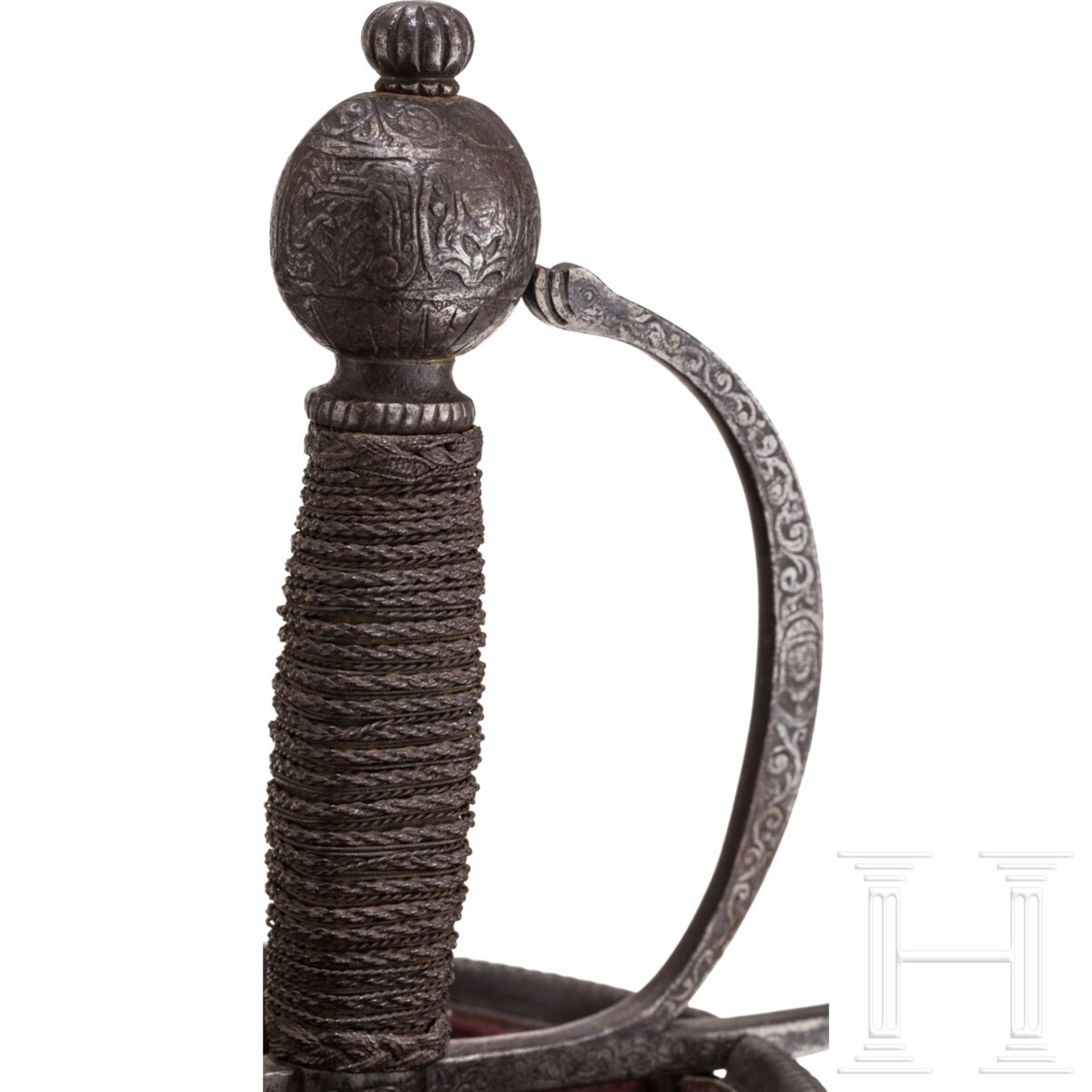 Glockenrapier im italienischen Stil des 17. Jhdts., Historismus, 19. Jhdt. - Image 6 of 6