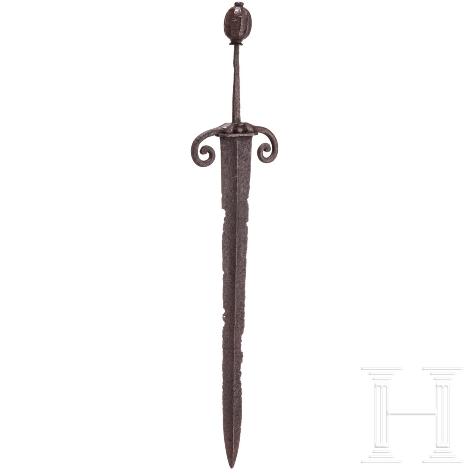 Knechtisches Kurzschwert, deutsch, um 1600 - Bild 2 aus 5