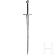 Spätgotisches Schwert zu anderthalb Hand, süddeutsch, um 1490/1500