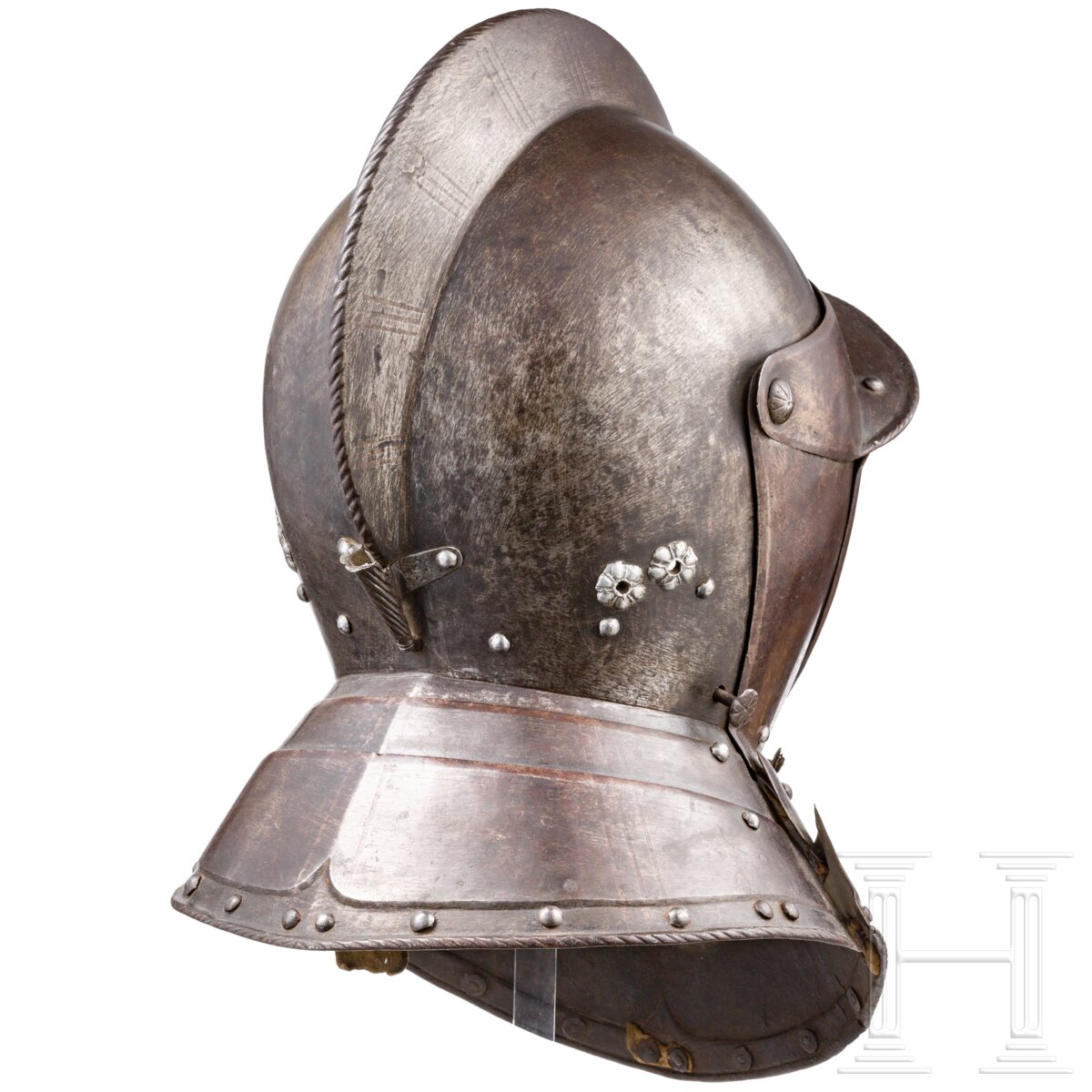 Großer Kürassierhelm in Offiziersqualität, deutsch oder flämisch, um 1620 - Image 5 of 7