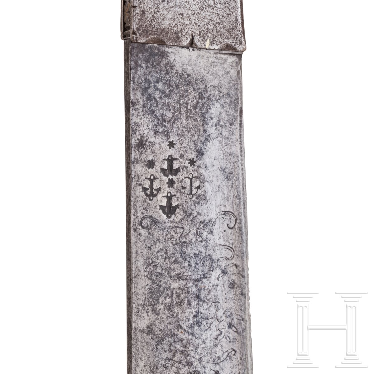 Großes, jagdliches Klappmesser (Praxe), norddeutsch, datiert 1699 - Image 7 of 10