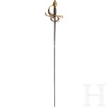 Goldtauschiertes Luxus-Rapier, deutsch, frühes 17. und 19. Jhdt.