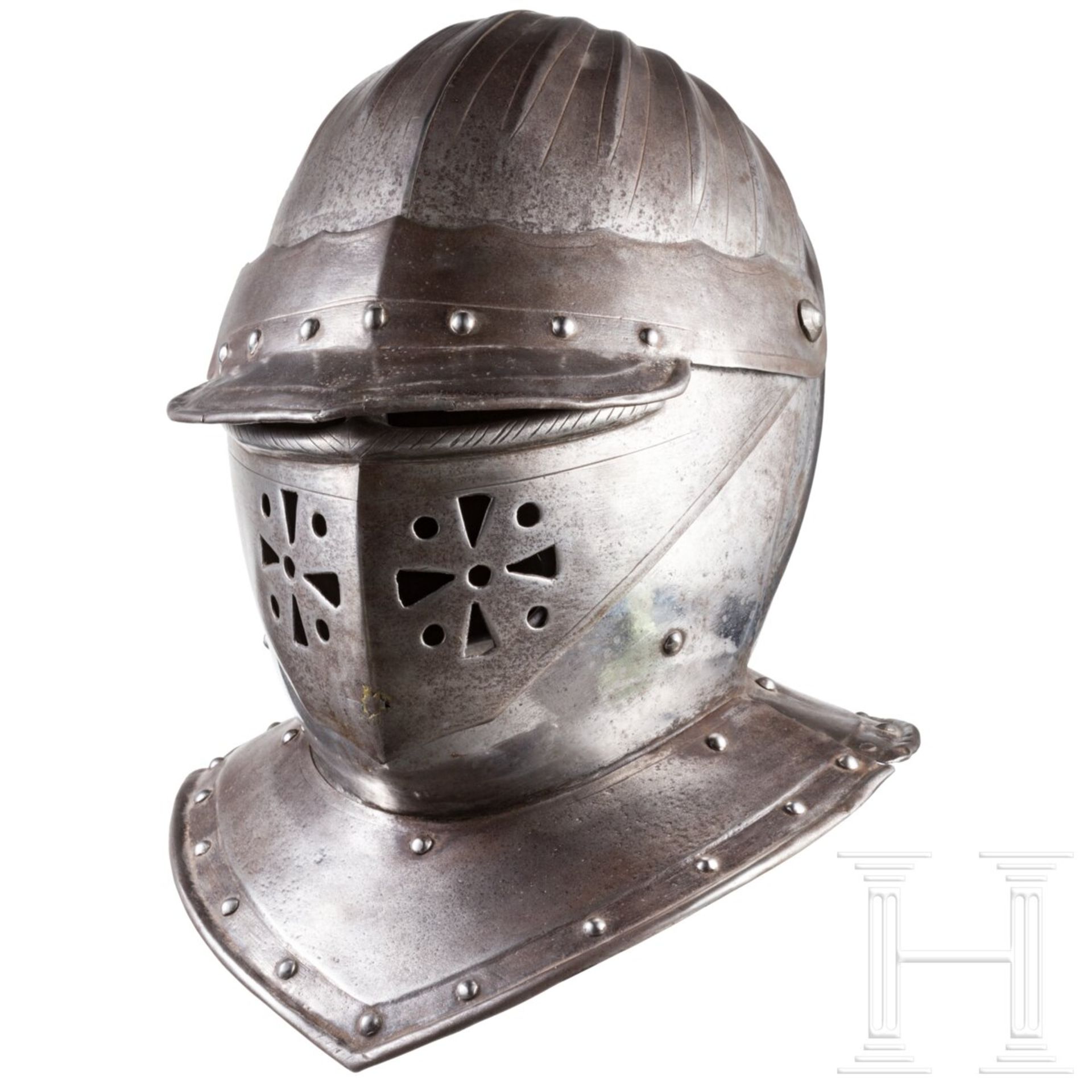 Kürassierhelm, Flandern/Frankreich, um 1620 - Bild 2 aus 6