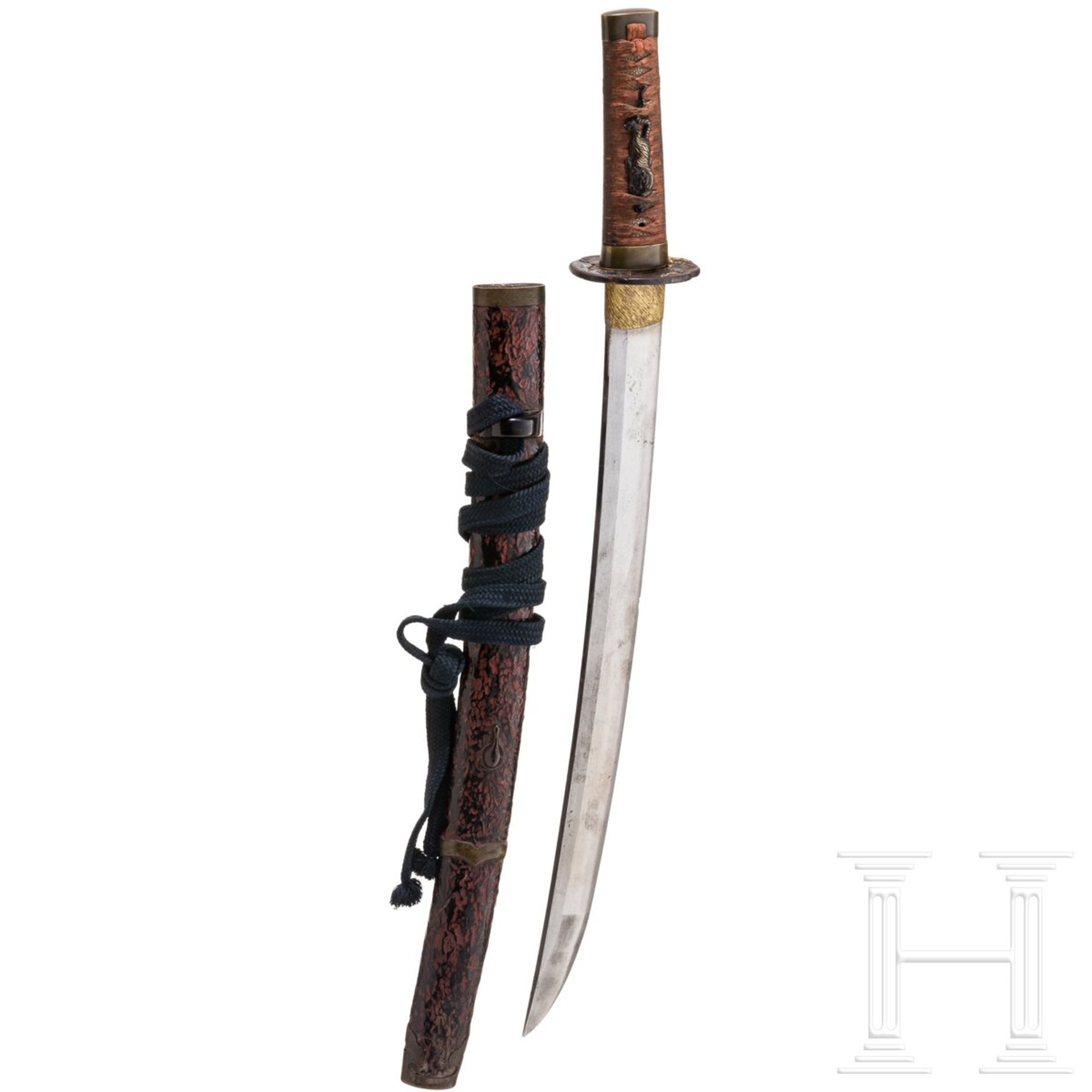 Schweres Wakizashi, Japan, 2. Hälfte Edo-Periode - Bild 2 aus 10