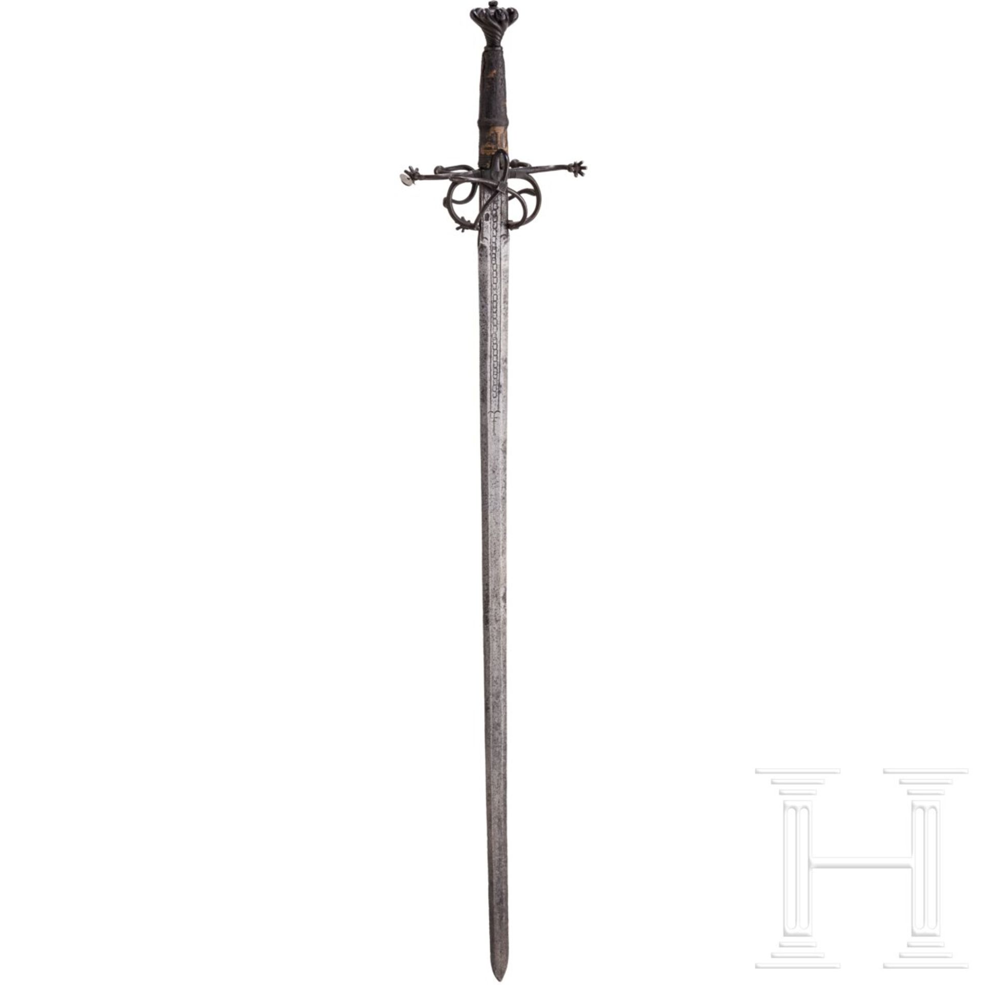 Ritterliches Schwert zu anderthalb Hand, süddeutsch, um 1530
