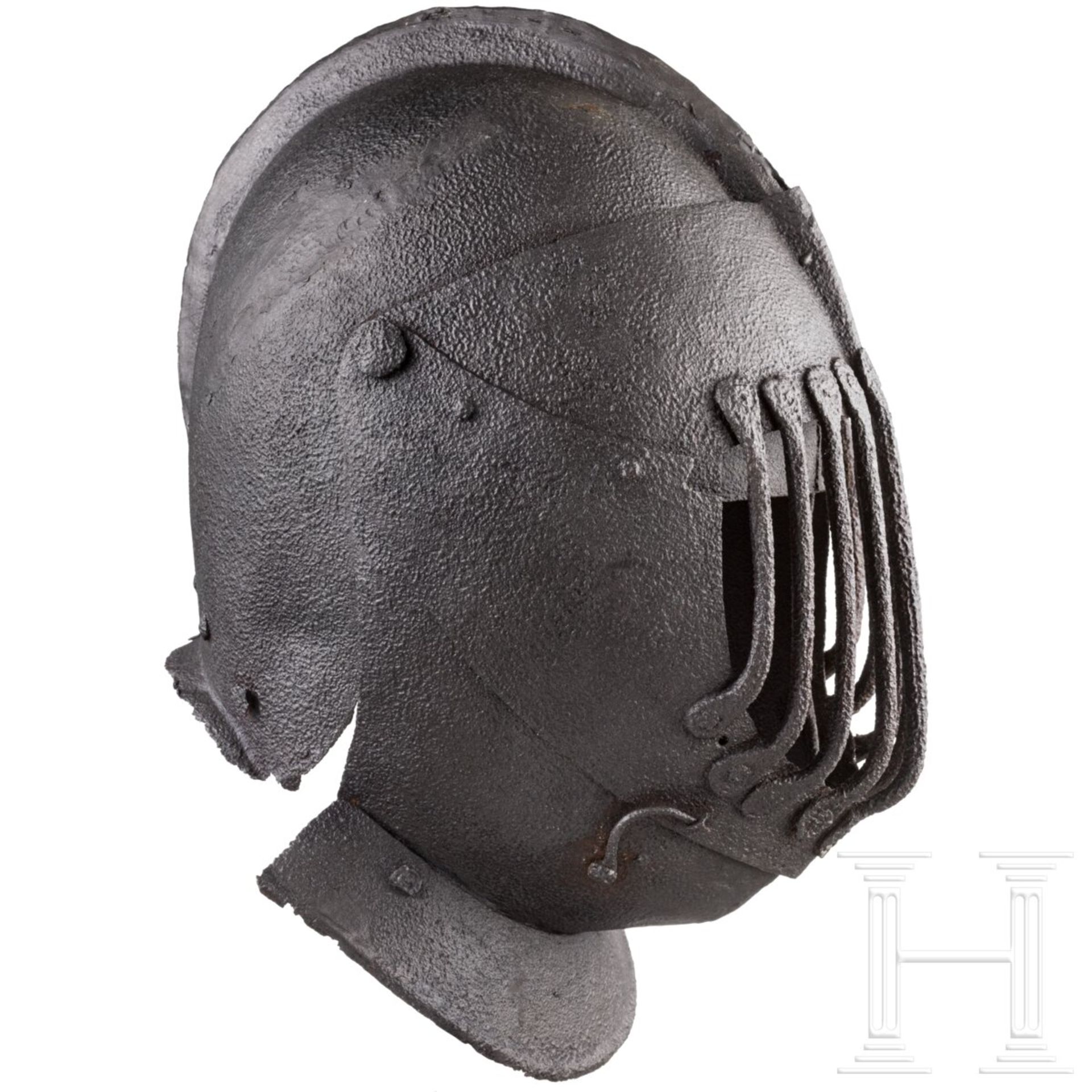 Helm für das Gioco del Ponte, Italien, Ende 16. Jhdt. - Bild 2 aus 3