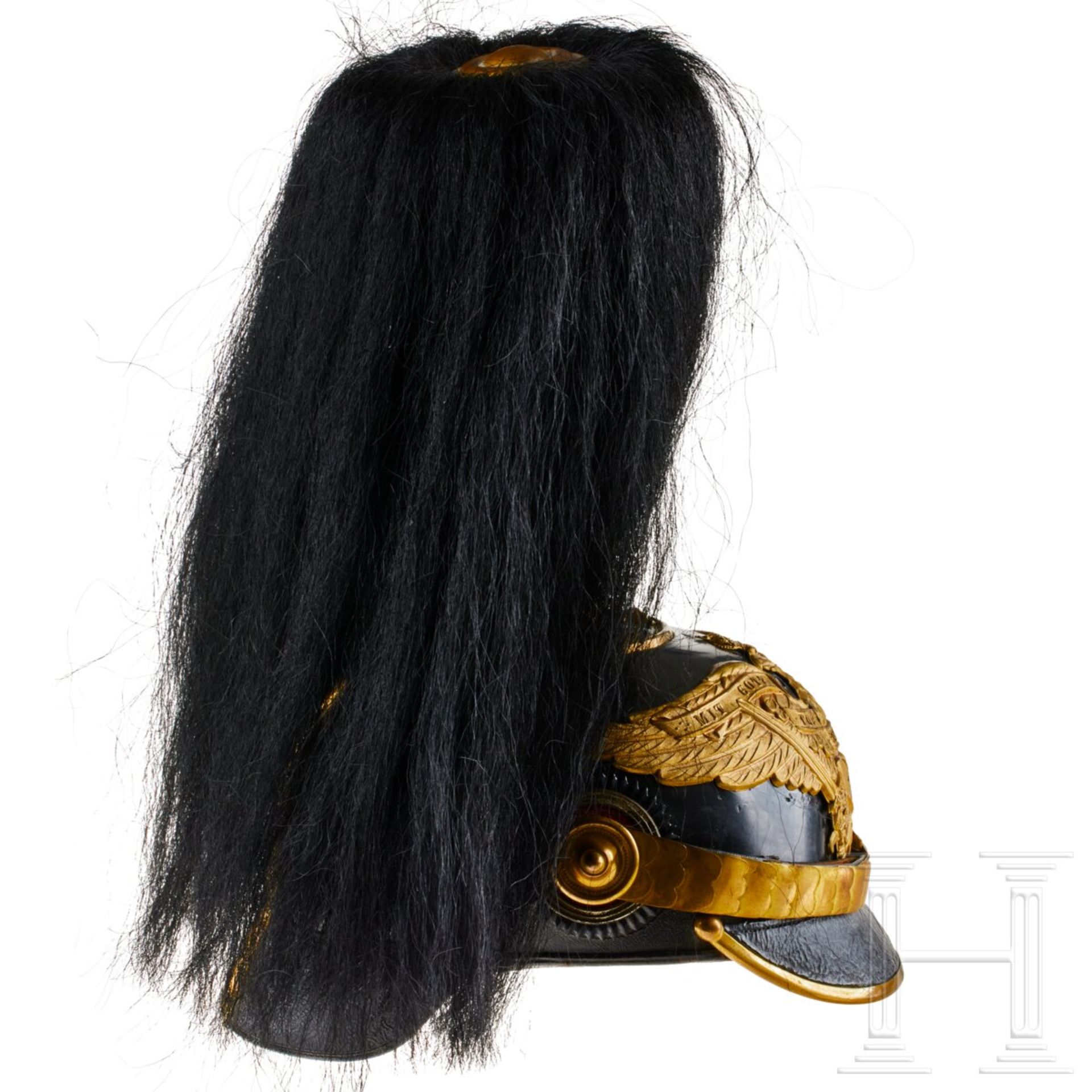 Preußen - Helm für Offiziere des Grenadier-Regiments Nr. 1, mit Haarbusch - Bild 6 aus 9