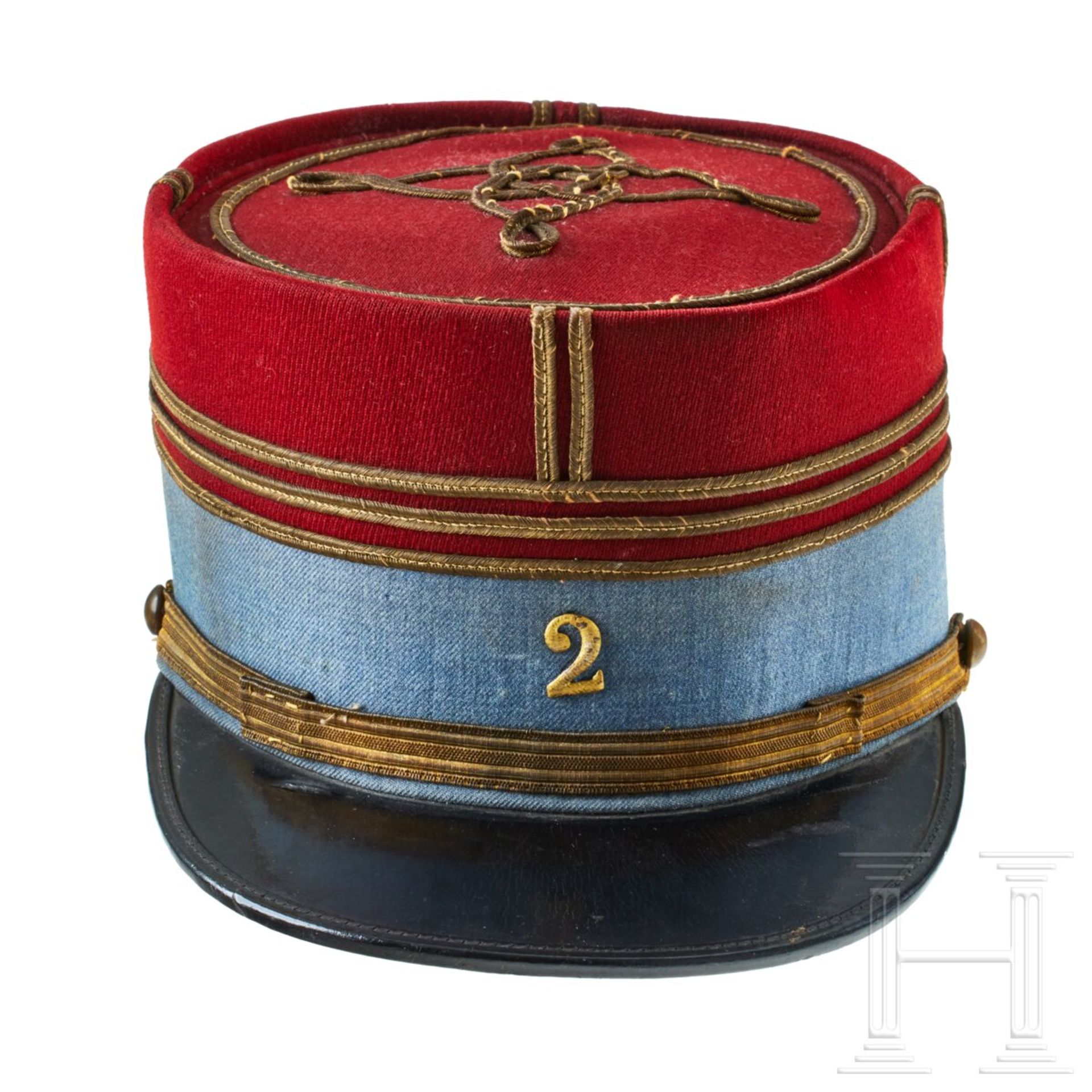 Two Kepi Caps for a French Cuirassier Officer and a French Officer of St. Cyr Cavalry School - Bild 3 aus 14