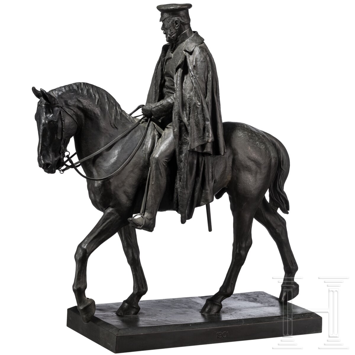 Kaiser Wilhelm I. - monumentale Reiterfigur, datiert 1901 - Image 3 of 11